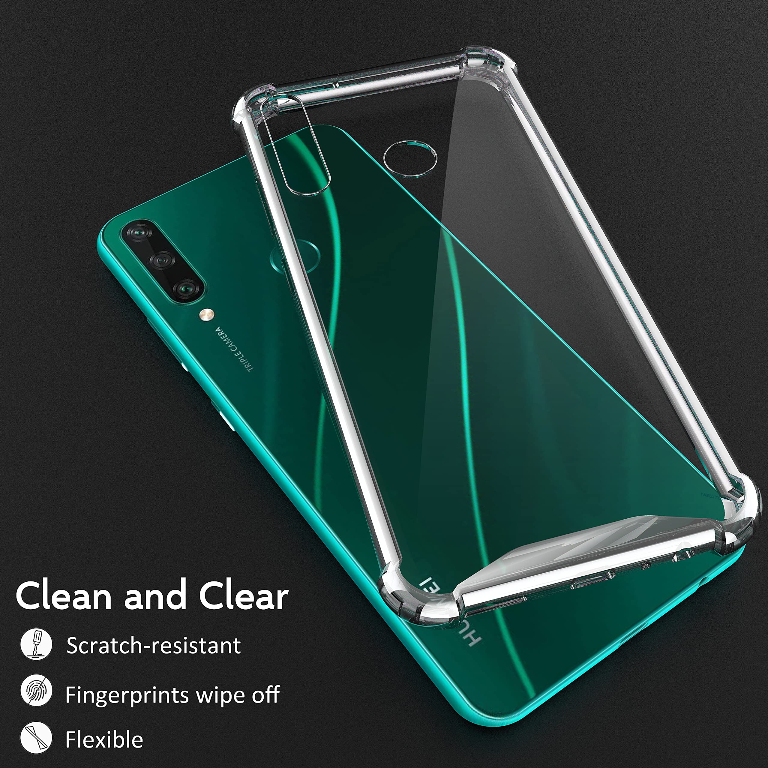 NewTop N Cover Compatibile per Huawei Y5P/Y6P Custodia Morbido TPU