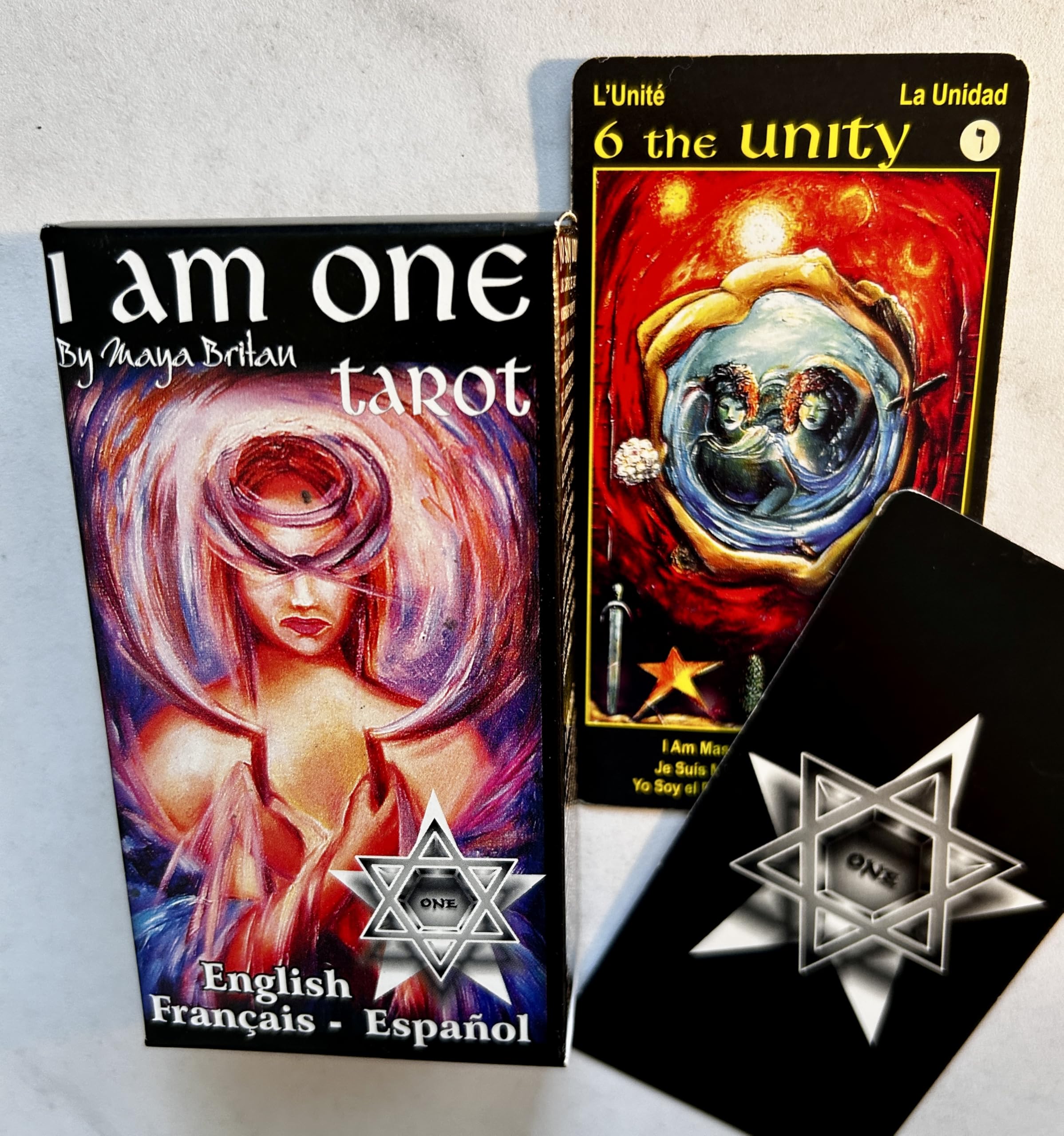 Tarot Cards the I Am One Tarot Deck 78 cards divination tool for psychic readings (English, Spanish and French Edition)