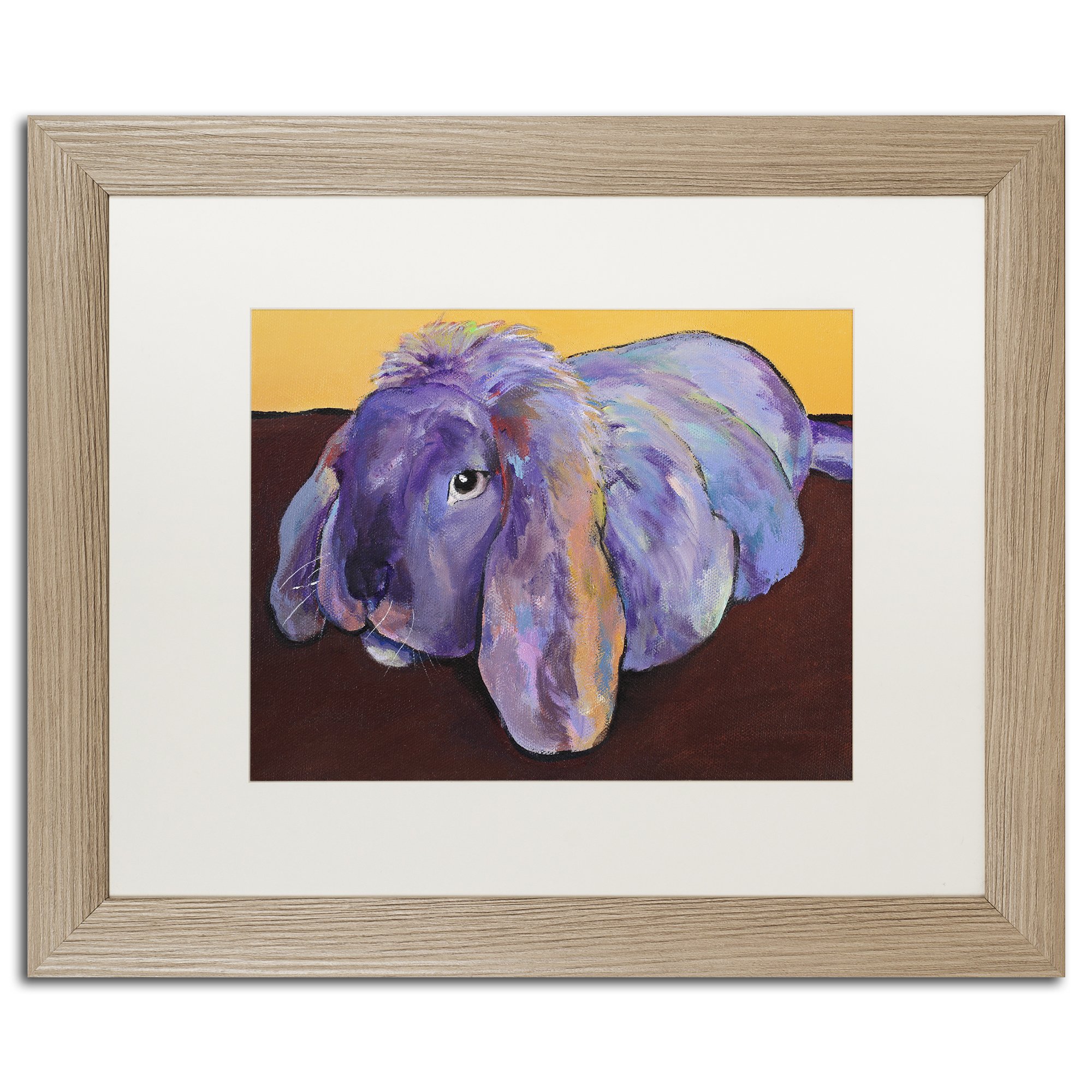 Duffy by Pat Saunders-White, White Matte, Birch Frame 16x20-Inch