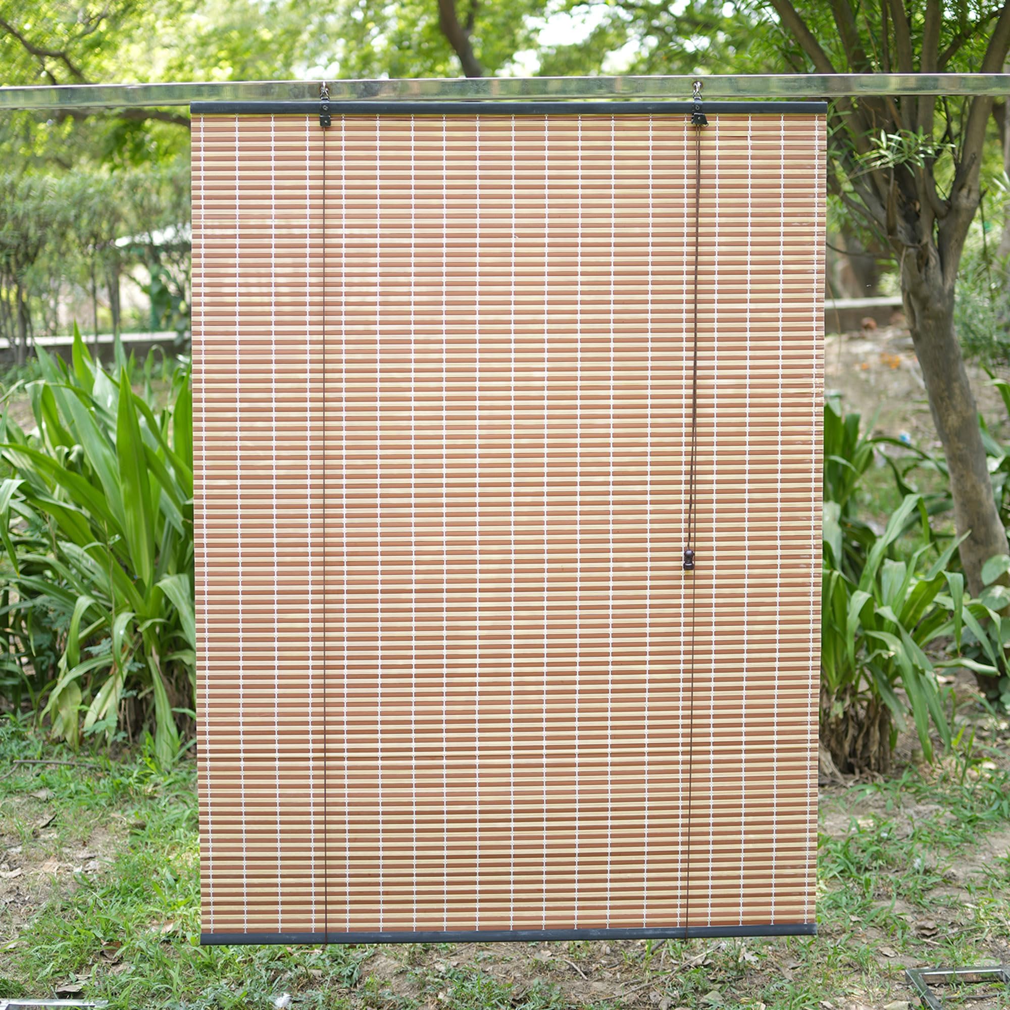 PVC Window Blinds | Waterproof Roll Up Window Blinds for Balcony, Home & Office (3 FEET Width X 6 FEET Height)