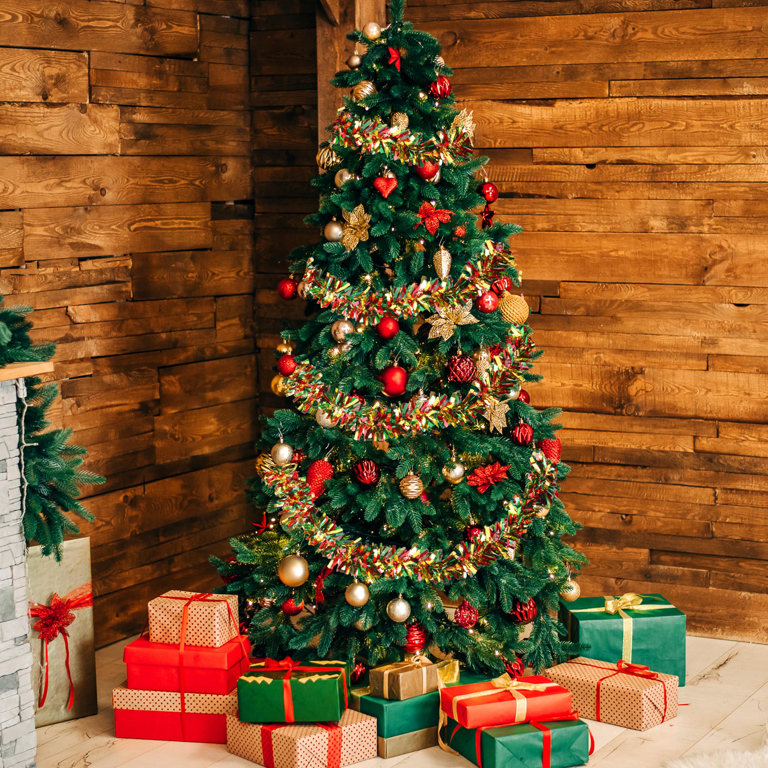 1 Guirlande De Sapin Artificiel Vert - Guirlande De Noël Verte - Décoration Pour Couronne De Fête De Mariage - 5,5 M