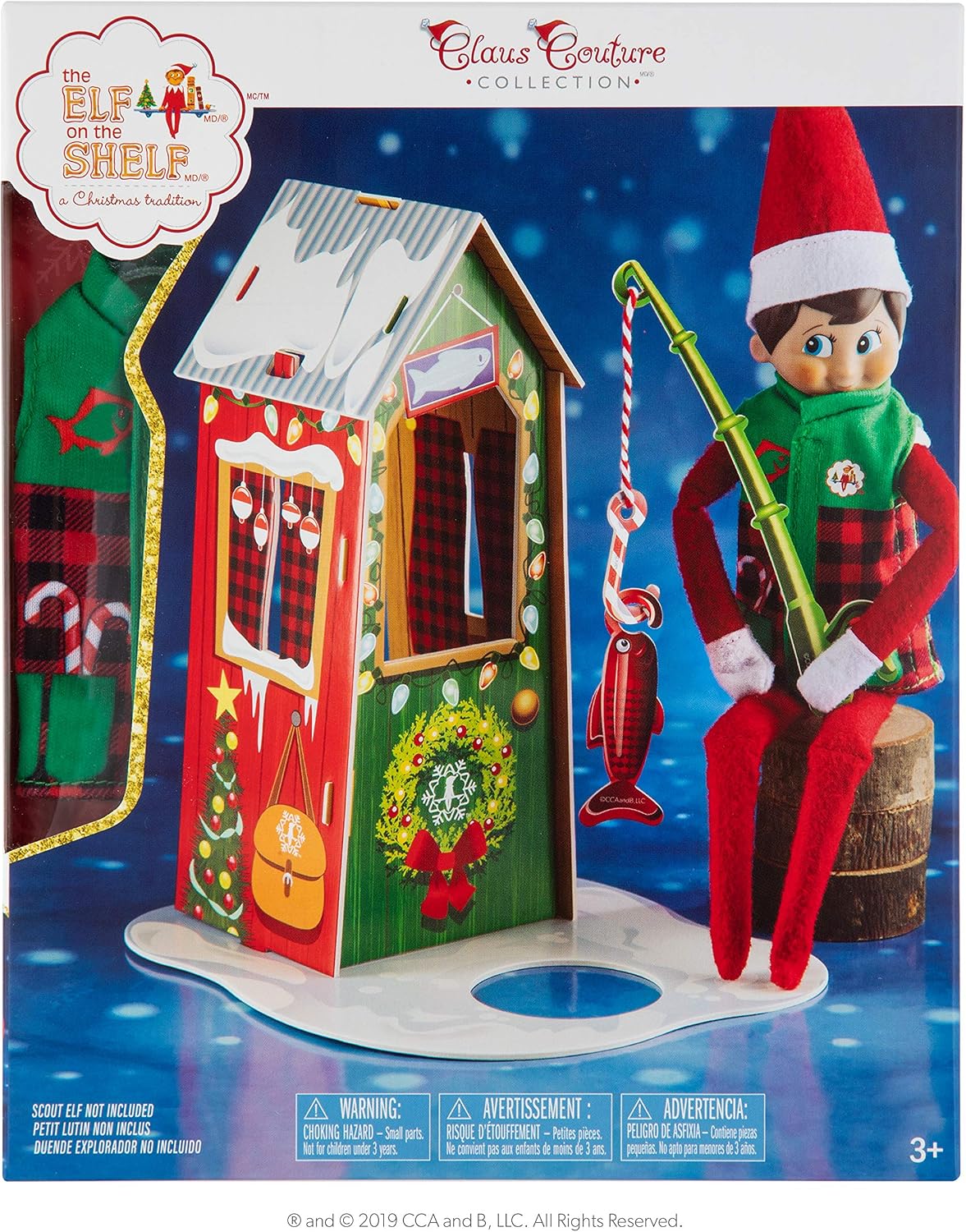 The Elf on the Shelf Claus Couture Frosted Fishing Hut