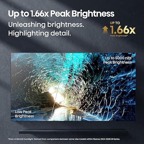 Miniatura 6 de Hisense|Smart TV Class U8 Series Mini-LED Pro ULED 4K UHD|Google TV|de 85"|85U8QG|2025|QLED|Native 165Hz|Modo de juego Ultra VRR 288|Dolby Vision IQ