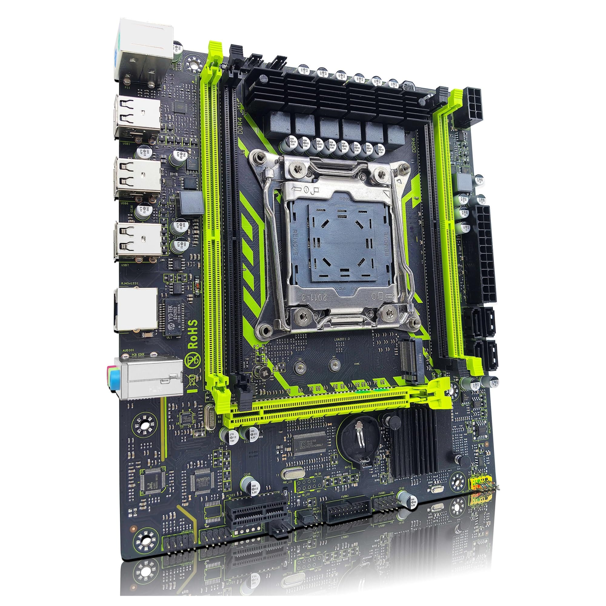 Kit de Placa Base X99-8D4 con procesador LGA2011-3 Xeon E5 2650 V4, DDR4, 16 GB (1 x 16 GB), 2133 MHz, Memoria NVME M.2 SATA(Motherboards)
