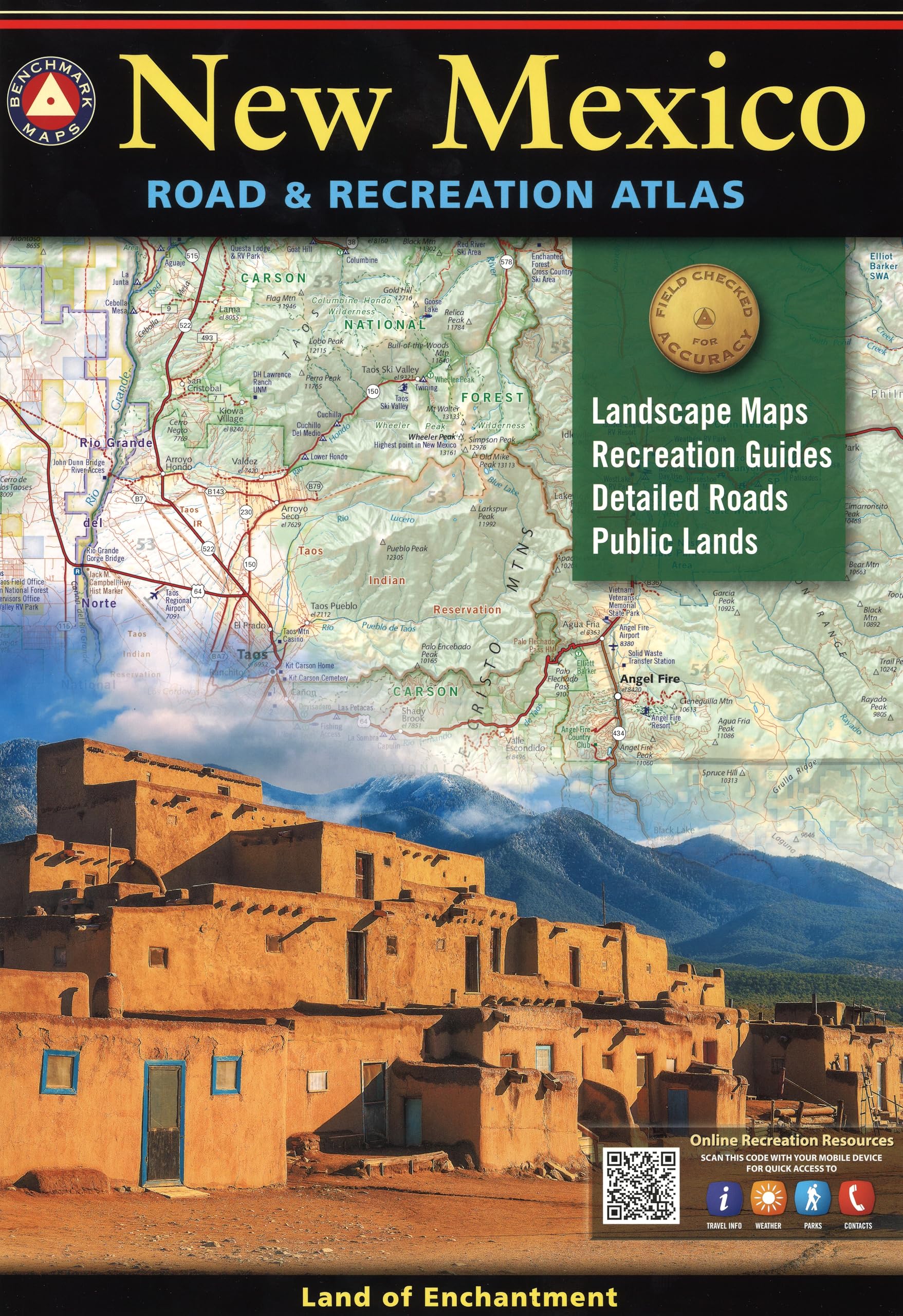 New Mexico Road & Recreation Atlas - 11th Edition, 2022 (Benchmark)