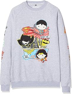 MERCHCODE Men's Justice League Tuti Crewneck Sweatshirt