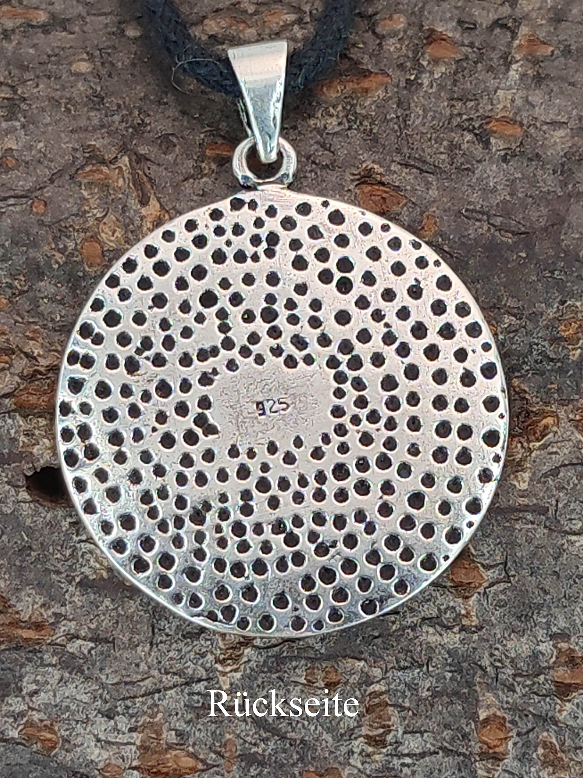 Kiss of Leather Wikinger Kompass Anhänger aus 925 Sterling Silber Nr. 218