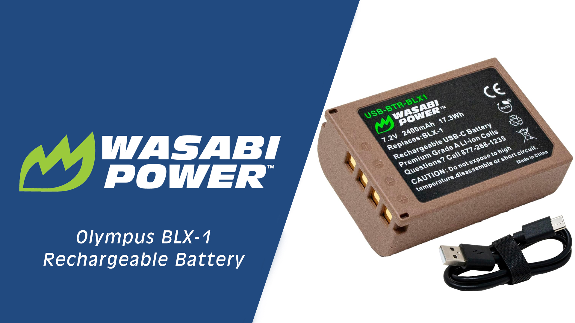 Amazon.com : Wasabi Power USB Battery (Ginger Series) for Olympus