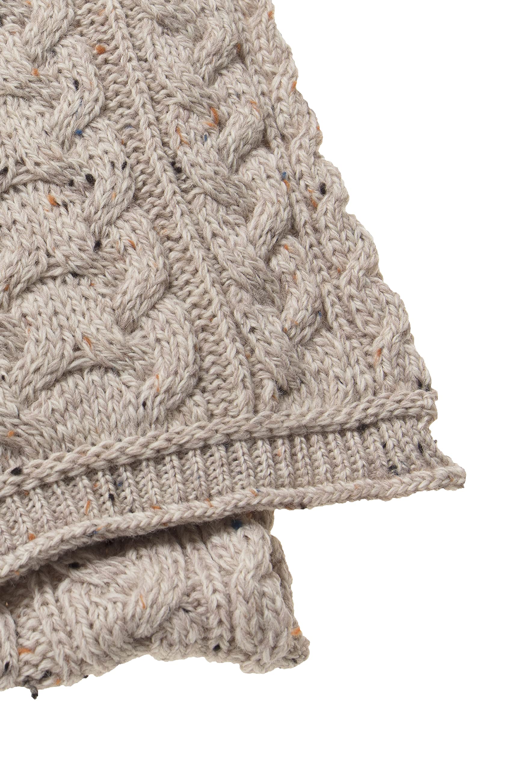 Aran Crafts Irish Zopfstrick-Schal, schwer, 25,4 x 162,6 cm, 100% Merinowolle