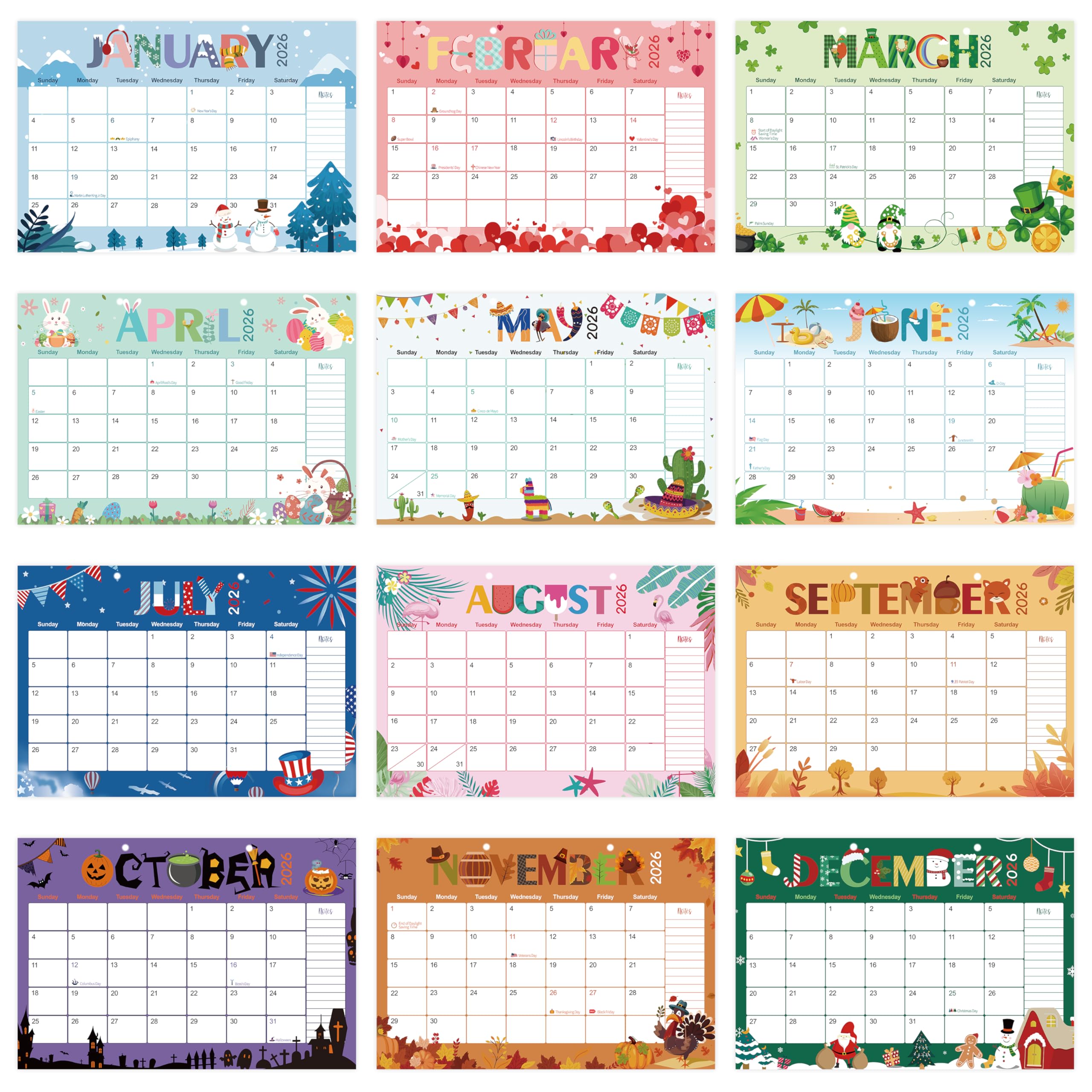 Guasslee Desk Calendar 2026-2027 18-Month from 2026 Jan - 2027 Jun 17x11 5 Large Monthly Desk Planner with — view 2