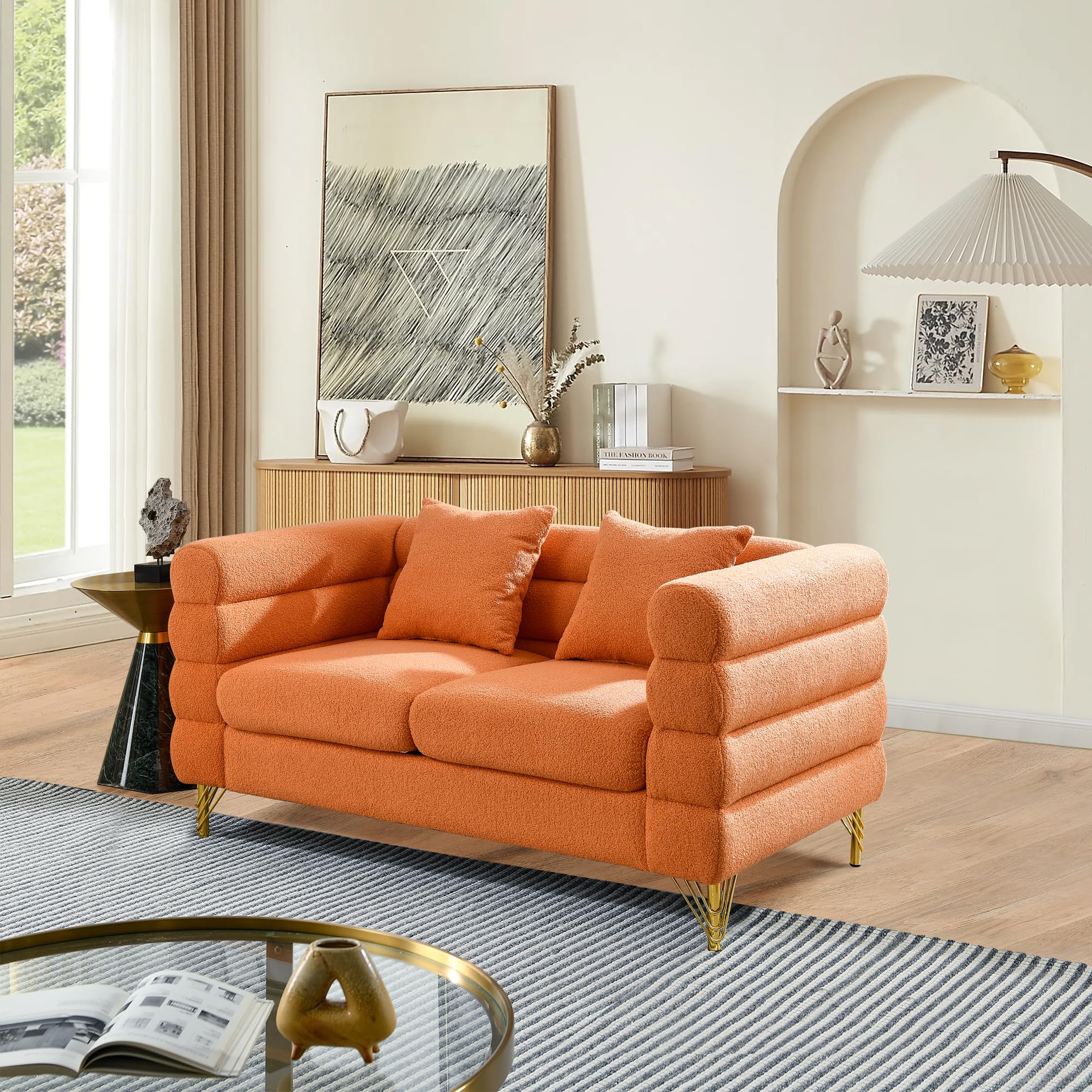 mikibama Modern Teddy Loveseat Sofa