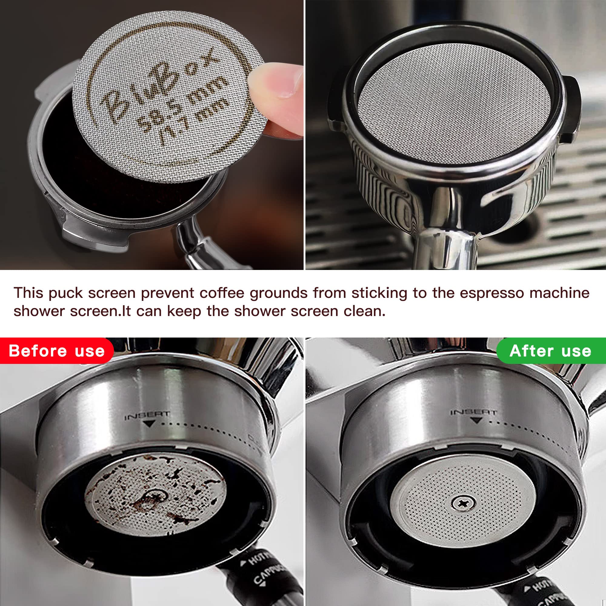 Espresso Distribution Screen 58mm Puck Screen For Espresso – 1.7mm ...