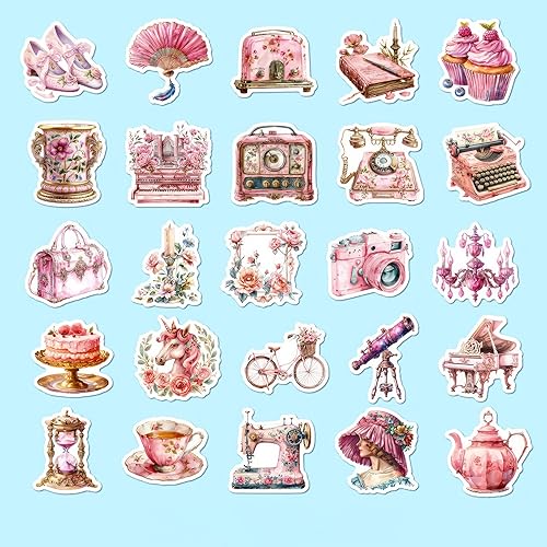 Miniatura 7 de Calcomanías de anime para niña, lindas 60 calcomanías de lavanda, calcomanías estéticas moradas para niñas y niños, calcomanías botánicas kawaii