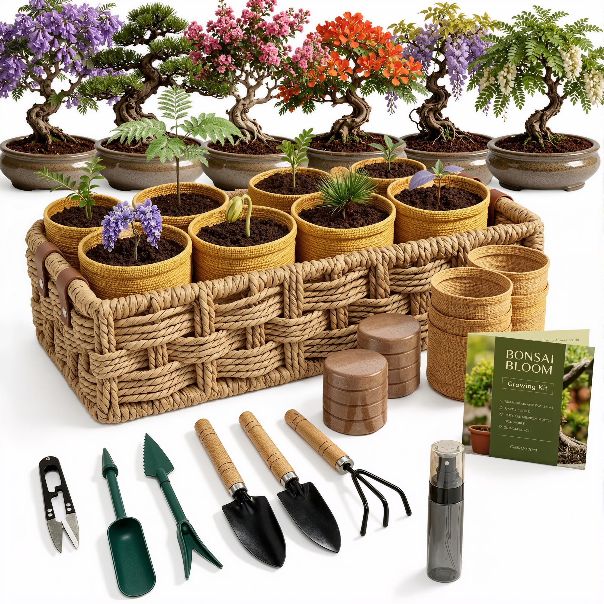 Inbloom 8-Pack Bonsai Starter Kit