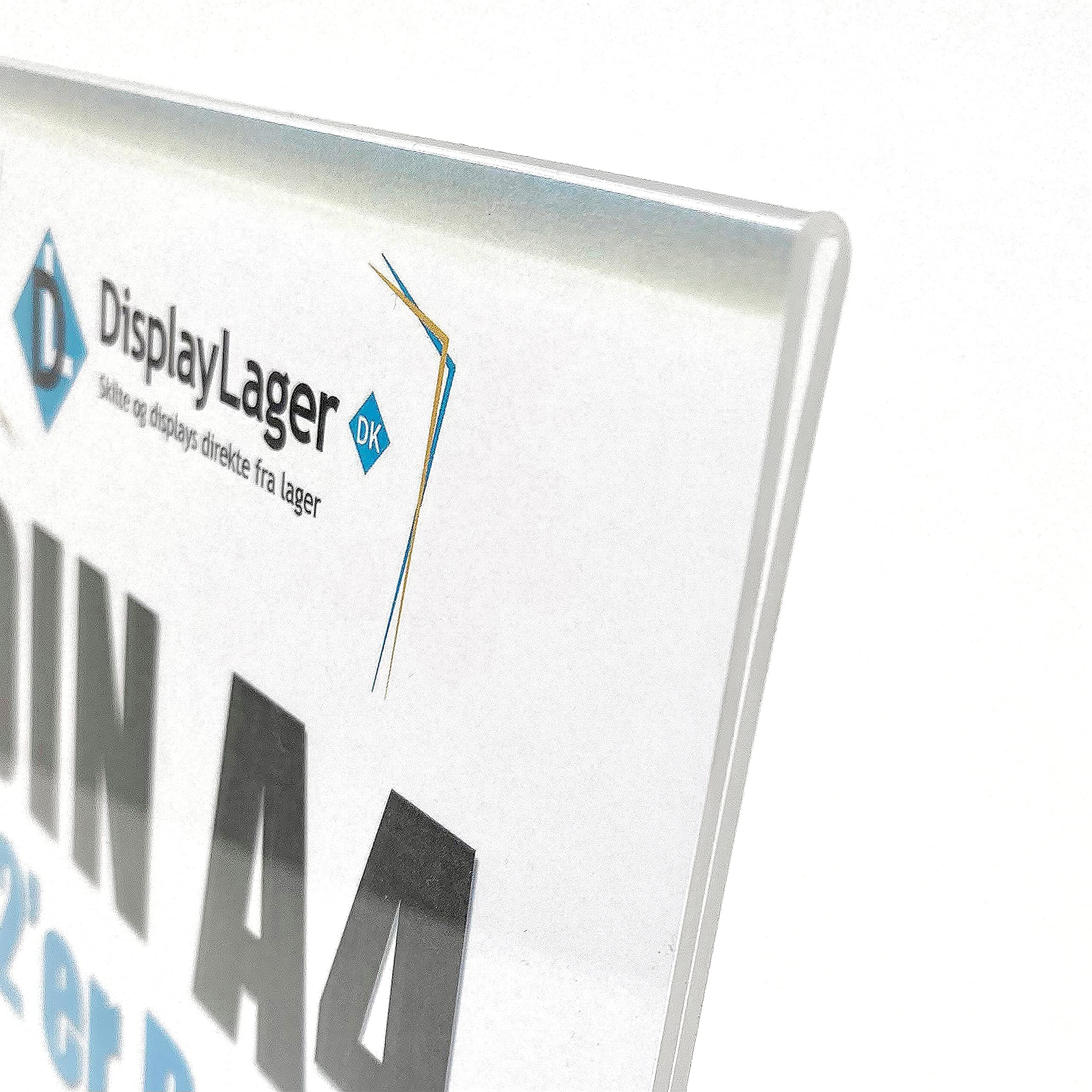 DisplayLager - 12 Pezzi A4 Porta Messaggio Orizzontale, plexiglass / acrilico, portadepliant da banco