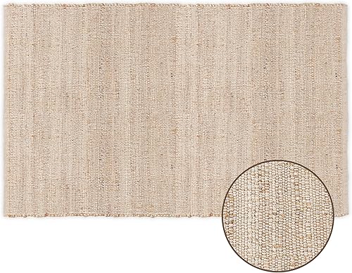 Vista 183 de REDEARTH · Alfombra redonda – Alfombra trenzada de yute natural de 6 pies – Alfombras de yute bohemio reversibles hechas a mano para dormitorio