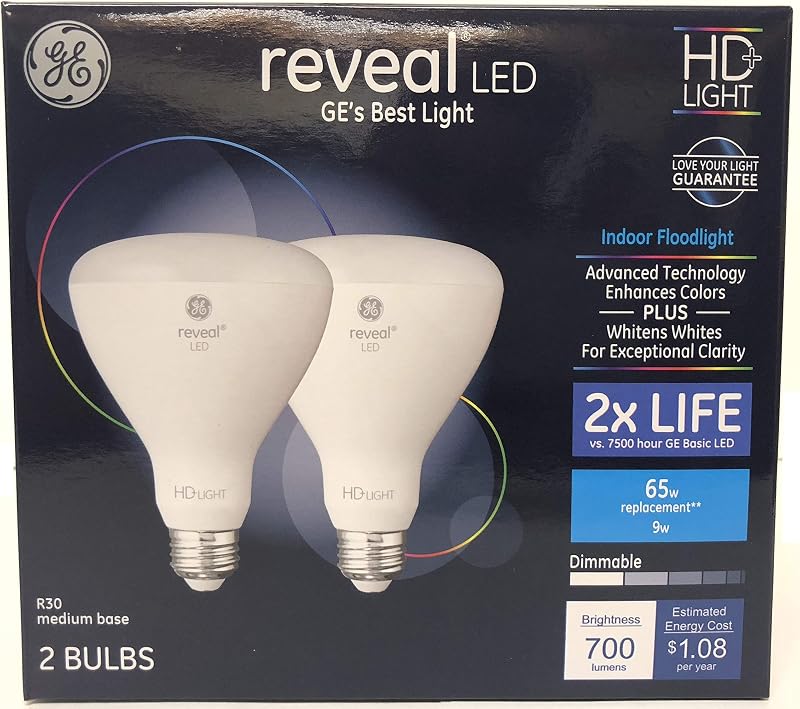 30688 Indoor Floodlight HD Light 65w Dimmable Pack 2