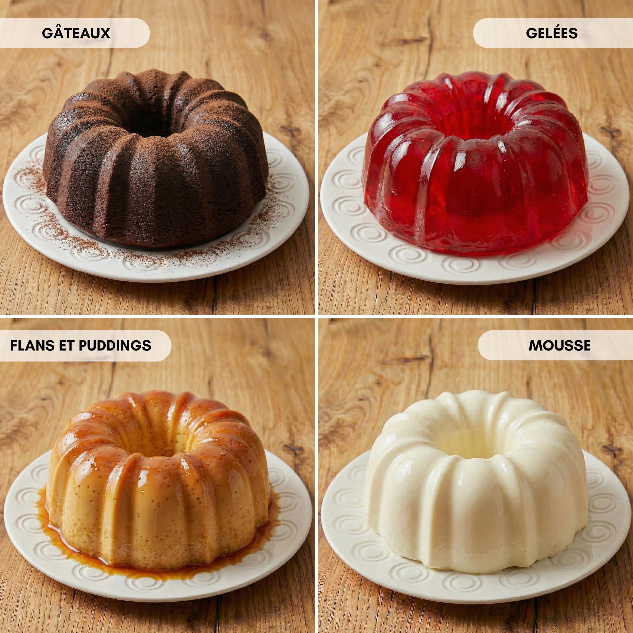 Erreke Moule à Gâteau avec Double Revêtement Antiadhésif, Flow | Moule Kouglof. Moule Gateau. Moule à Tarte. Aluminium Moulé Résistant. Savarin Cuisson Uniforme. Pour Pâtisserie Maison