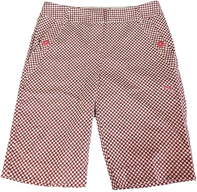 puma red golf shorts