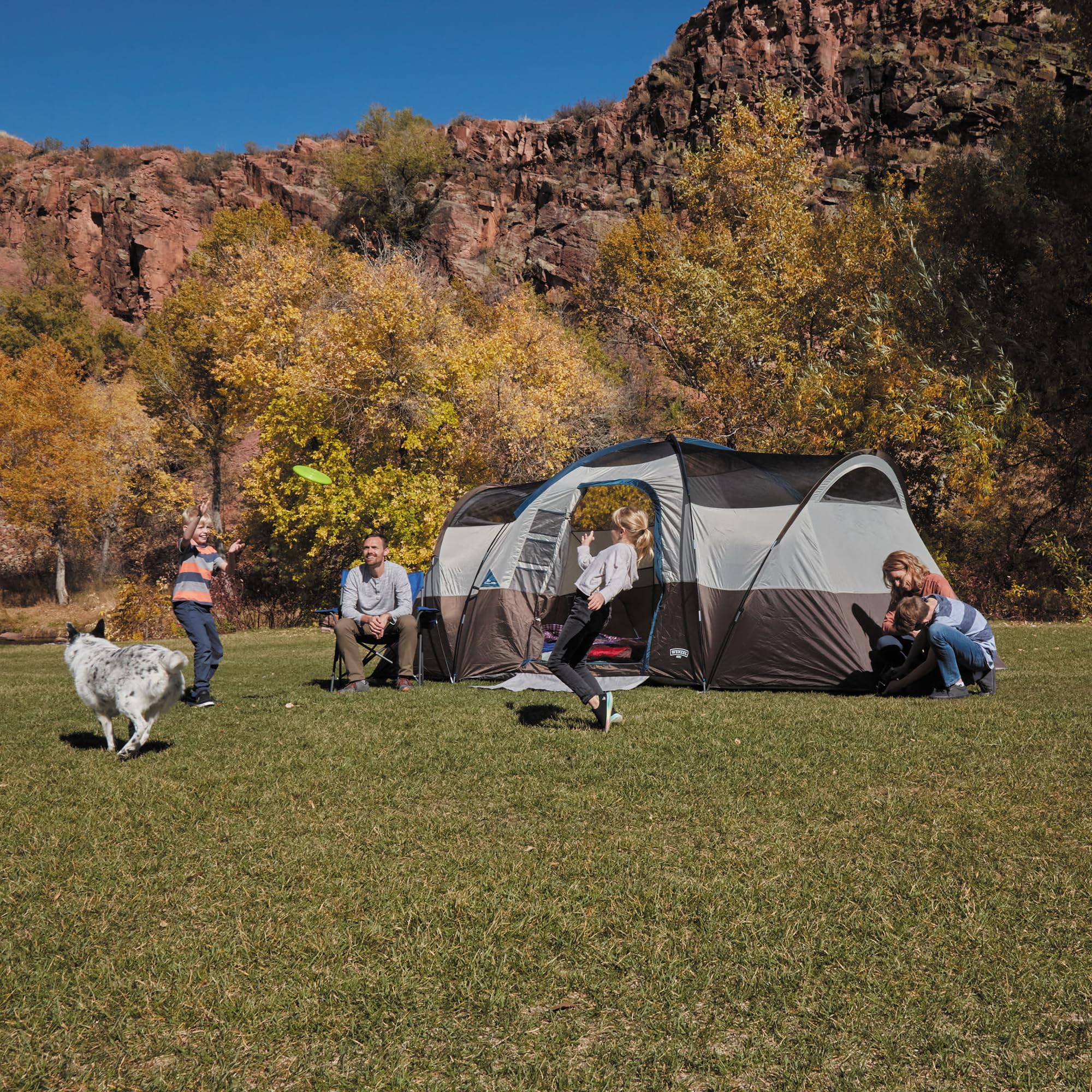 Wenzel Klondike 8 Person Water Resistant Tent with Convertible Screen Room for Family Camping product thumbnail 6