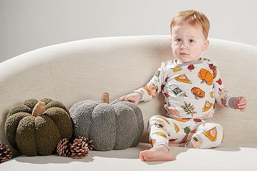 Miniatura 6 de Mud Pie, Gris, decoración de calabaza fáblica de oveja grande, 10 x 10 pulgadas de diámetro