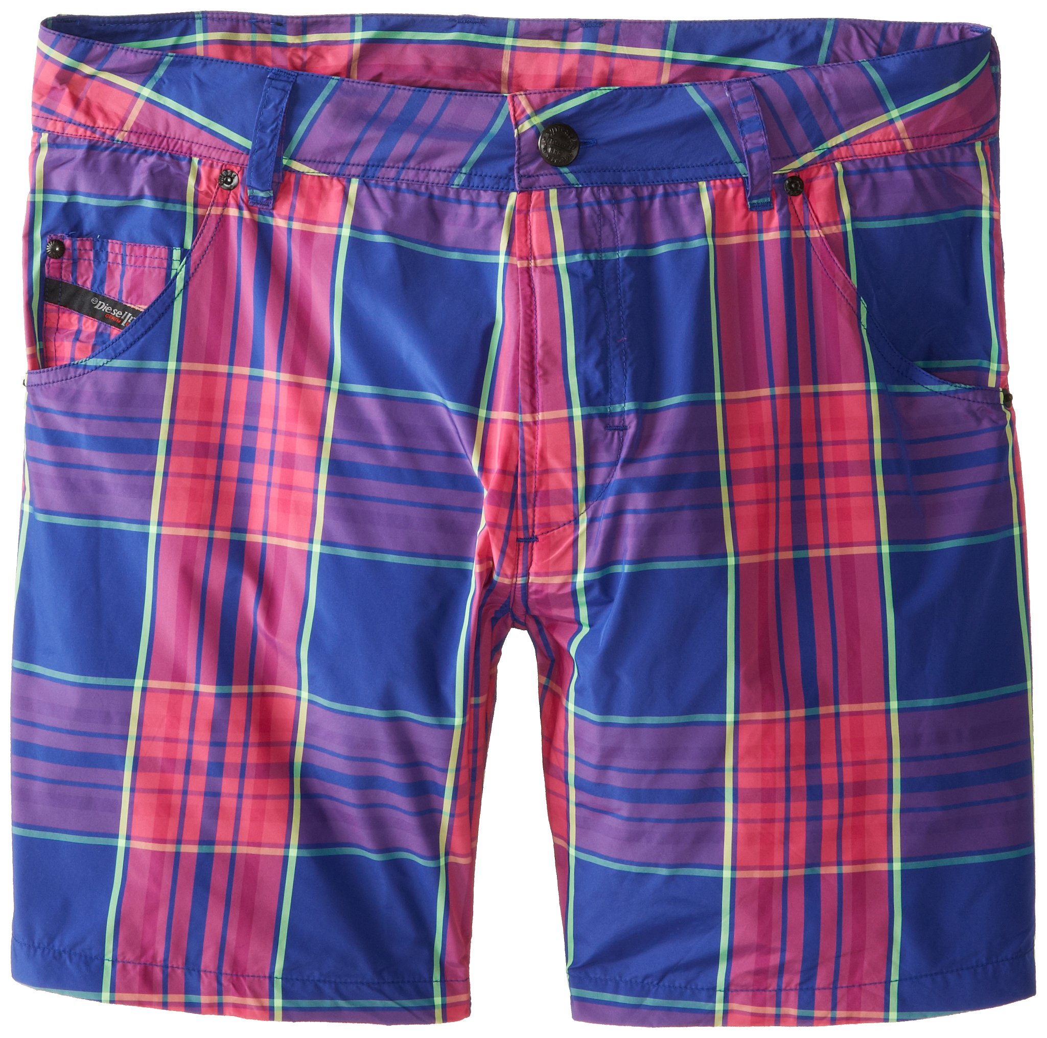 Diesel Men's Kroobeach Plaid Hybrid Swim Short