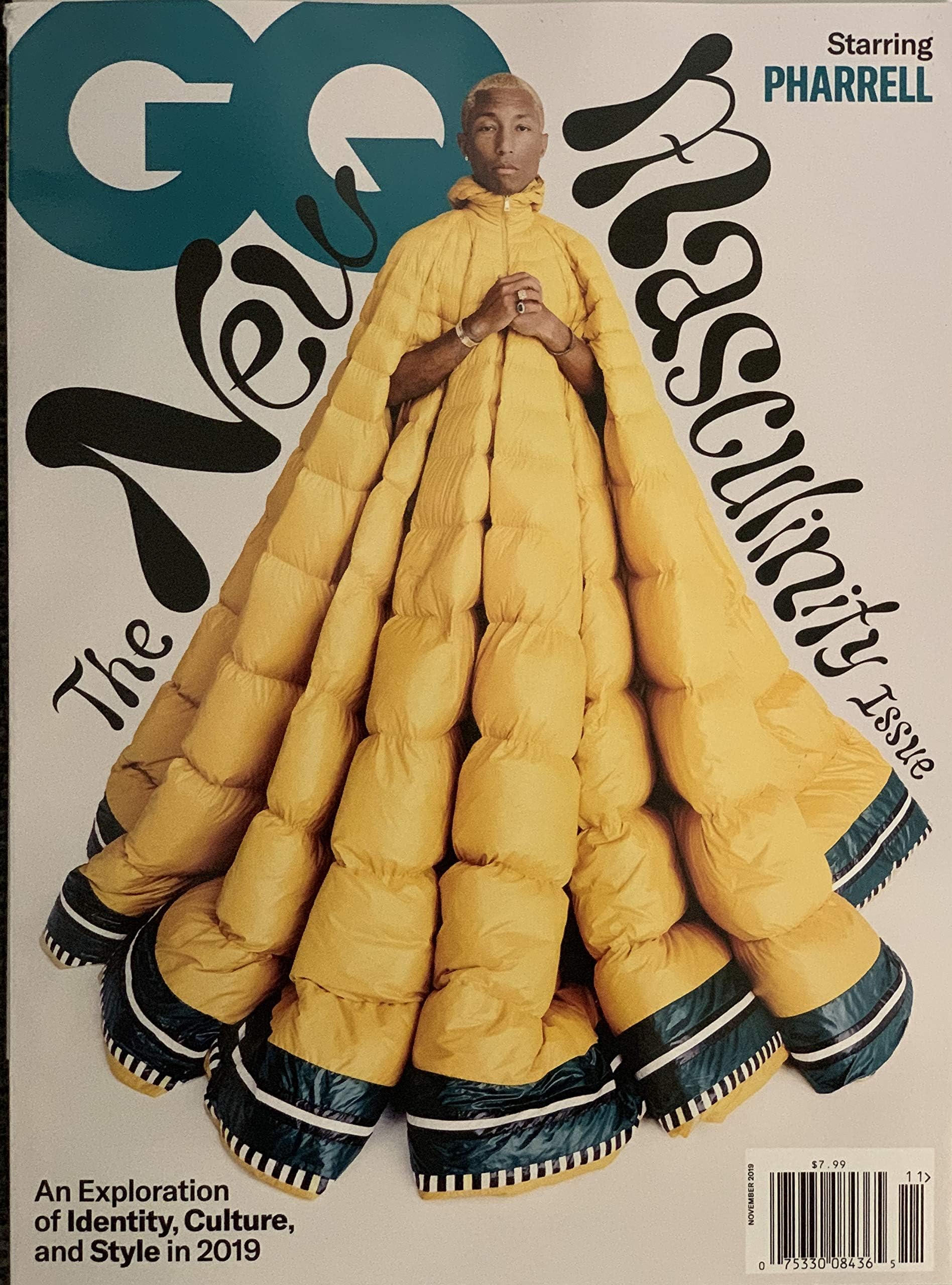 GQ Magazine (November, 2019) The New Masculinity Issue Pharrell Williams Cover