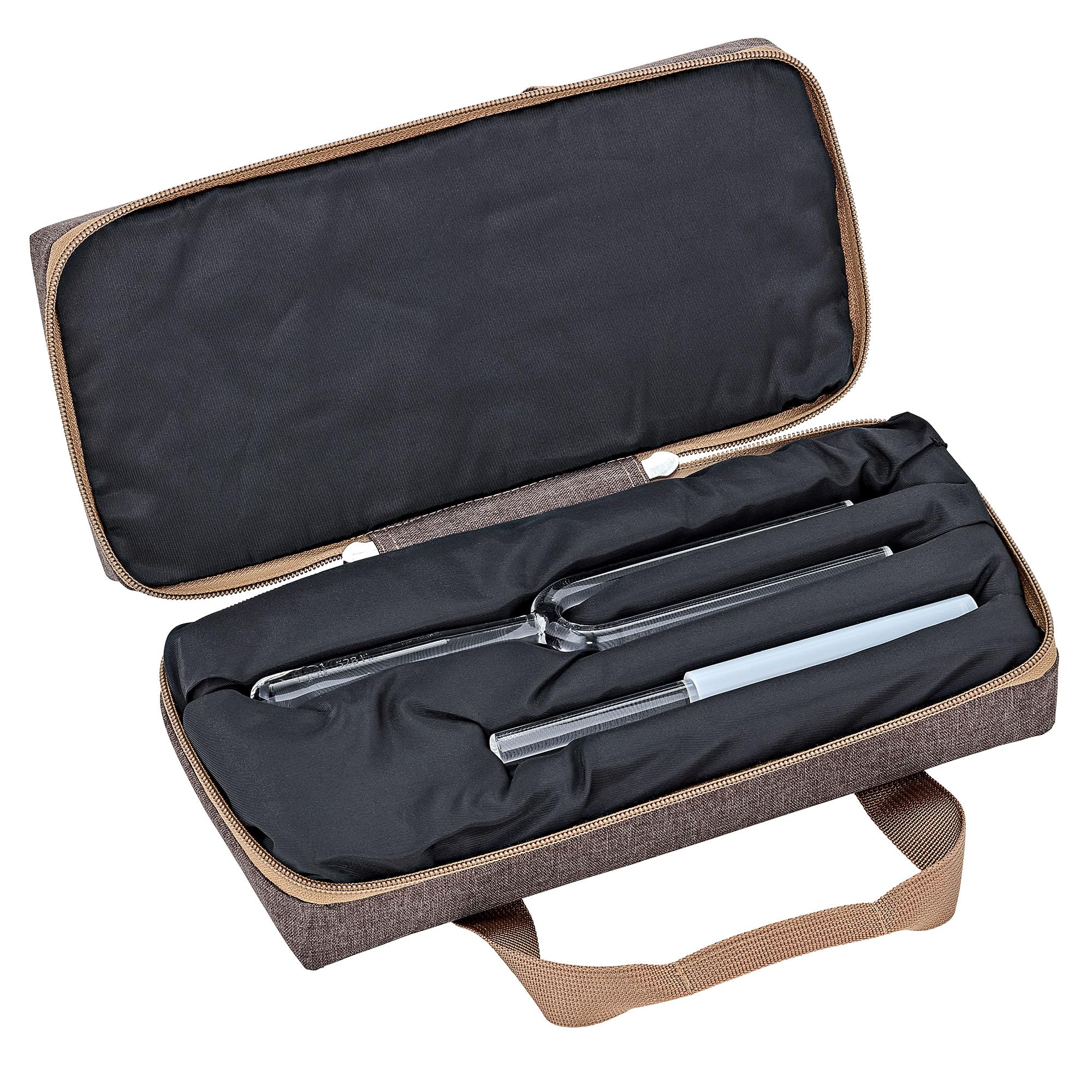 Sonic Energy Kammerton Kristall Stimmgabel, 432 Hz (CTF432) | Natürliche Stimmung, Ton A4, 22,5 cm lang, 10 mm Durchmesser, 75 g, inkl. Tragetasche und Schlägel, Edelstein (Quarz)