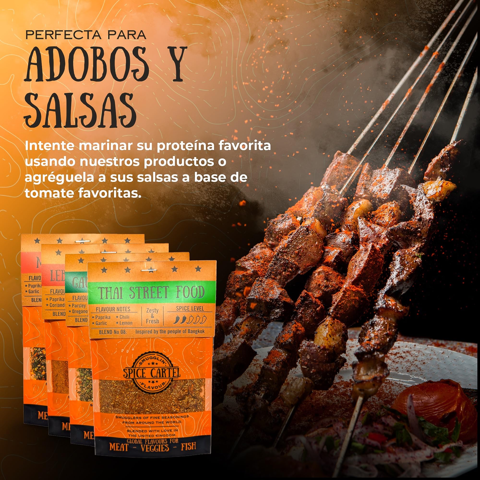 Tacos de la Ciudad de México del Cartel de Spice. ¡Perfecto para darle a sus tacos y fajitas una nueva oportunidad de vida! 35 Bolsa resellable. Hecho a mano en el Reino Unido.