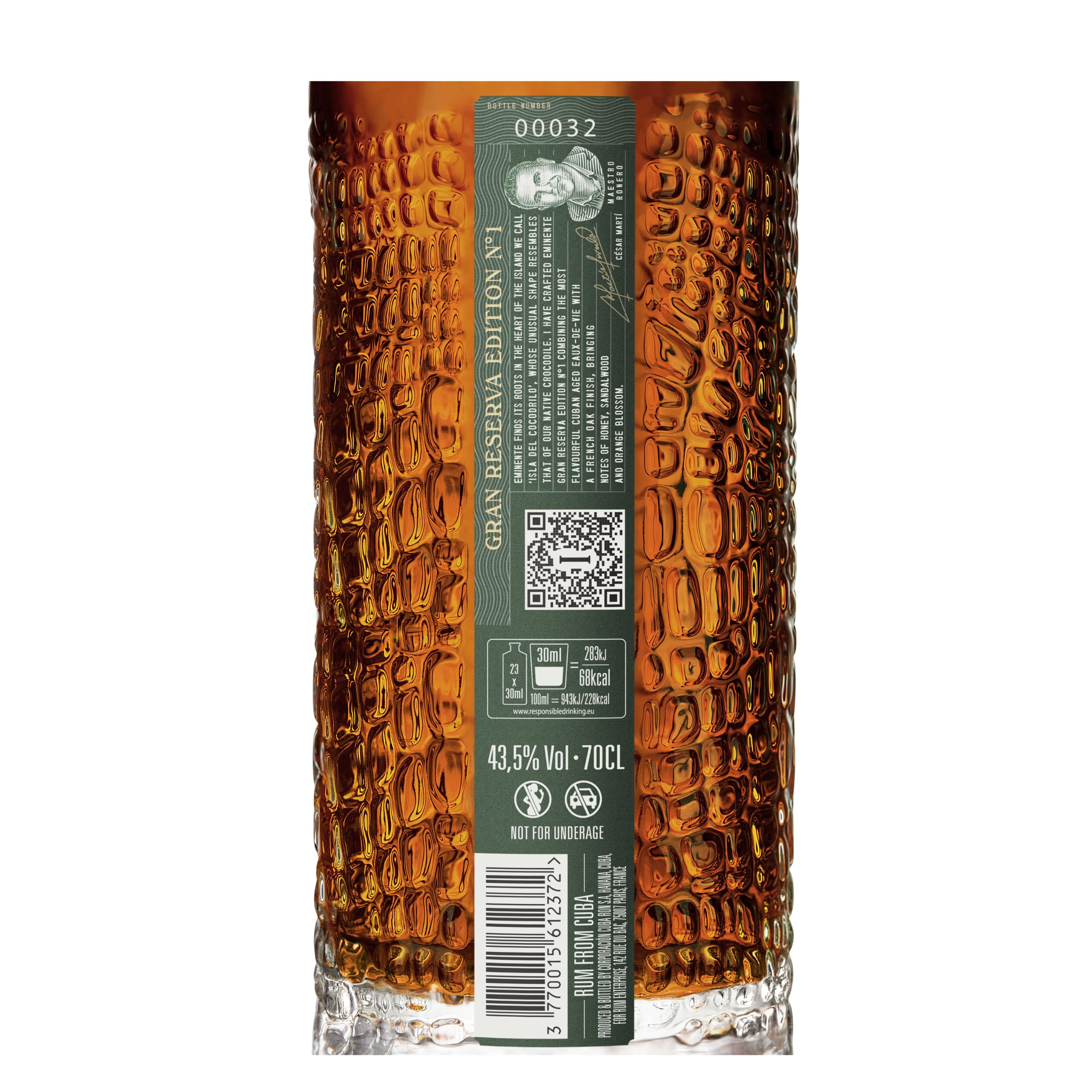 Eminente Ron De Cuba Gran Reserva 10 anni French Oak Finish 700 ml