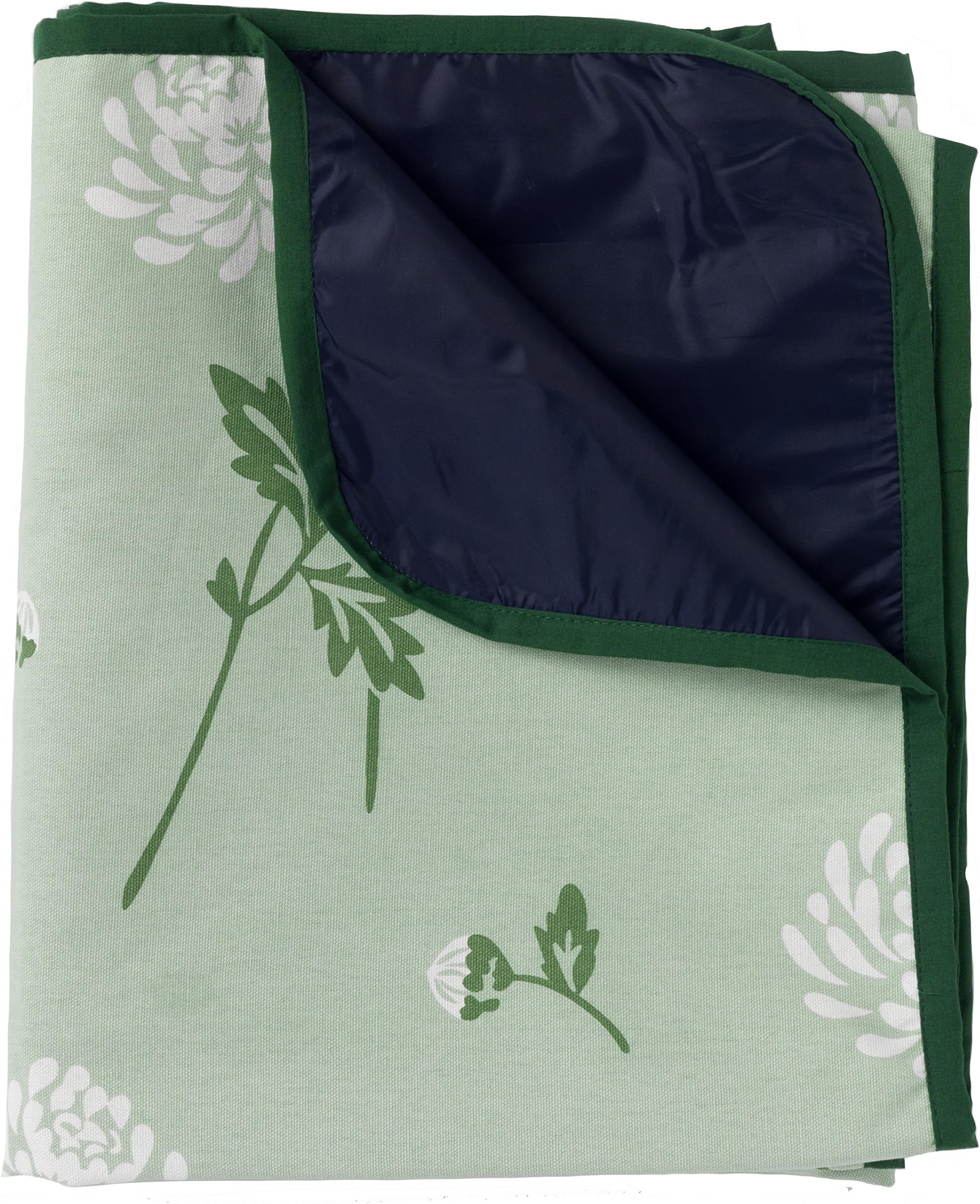 Picnic Blanket - 180x140 cm - Green Flowers
