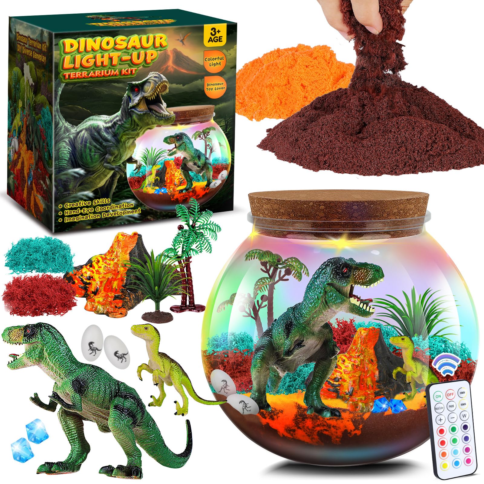 Kit Bricolage Dinosaure En Bois SIVZUMO - 8 Carillons à Vent à Peindre, Activité Créative Enfants Kit Peinture Bois Enfant