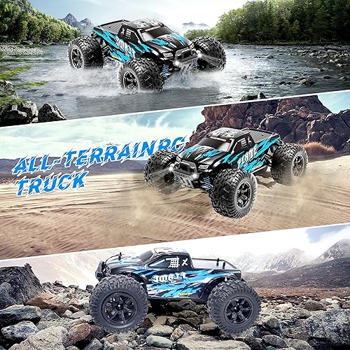 Miniatura 5 de Autos RC a escala 116, auto de control remoto, 4WD de alta velocidad de más de 24.9 mih, vehículo monstruo a control remoto todoterreno, camiones de