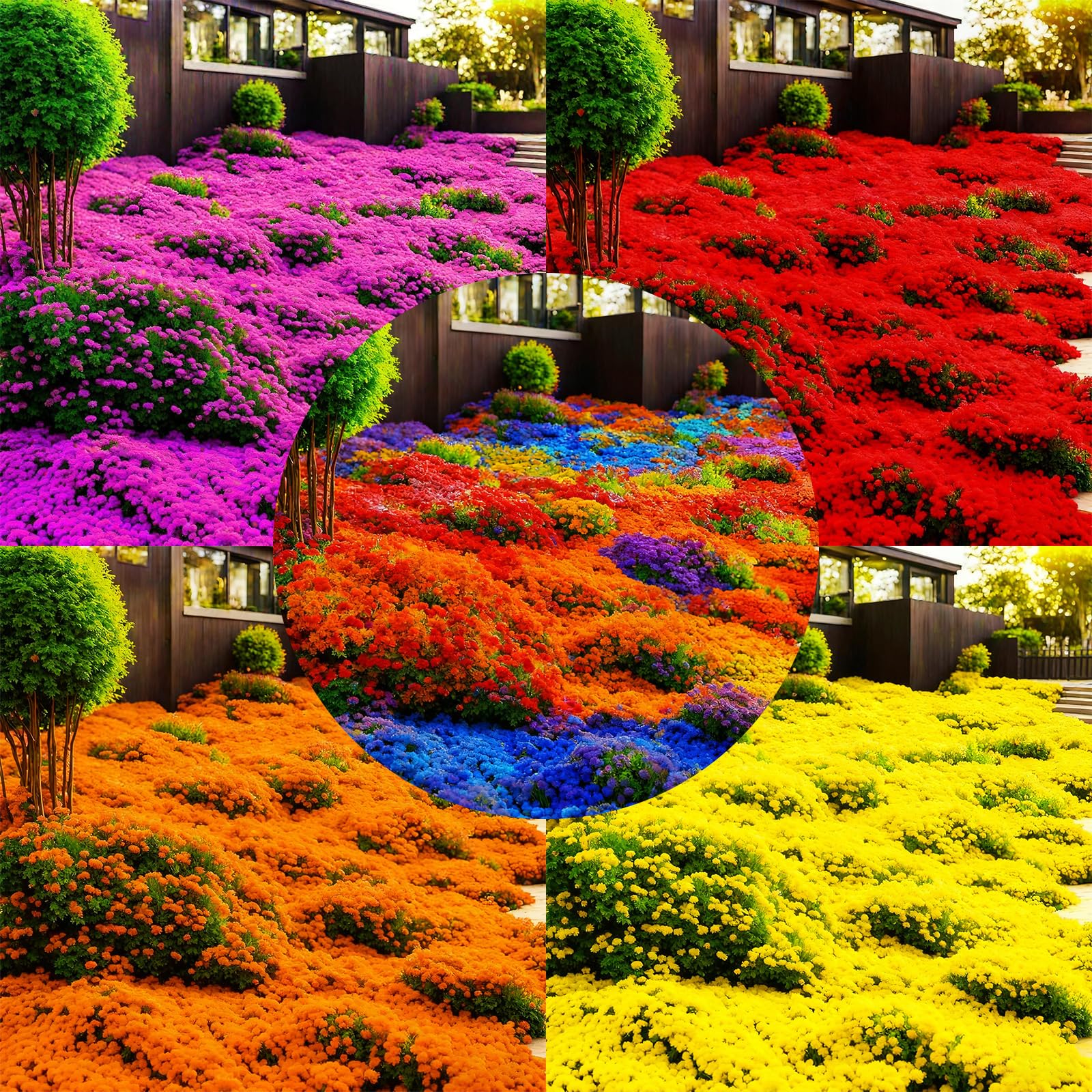 10000+ Stck Thymian, Bodendecker Winterhart Mehrjhrig, Roter Kriechender  Thymian (Bunt, 4 Tten) : Amazon.de: Garten