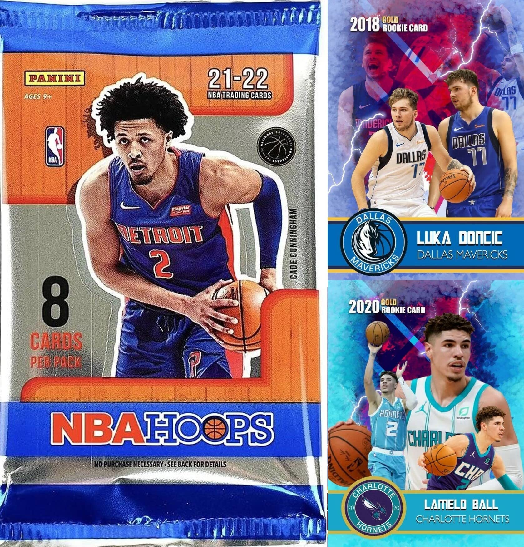 Amazon.com: NEW 2021-22 Panini NBA HOOPS Authentic Factory SEALED  Basketball HOBBY PACK - Plus Novelty Luka and LaMelo Cards Shown! :  Collectibles & Fine Art