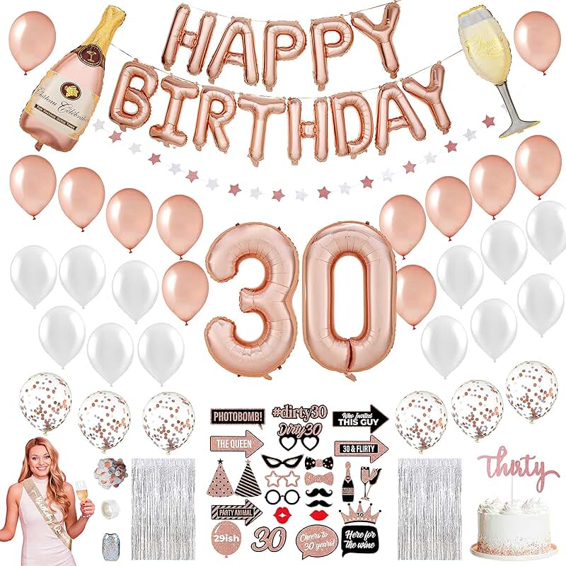 Amazon.com: 30th birthday party supplies
