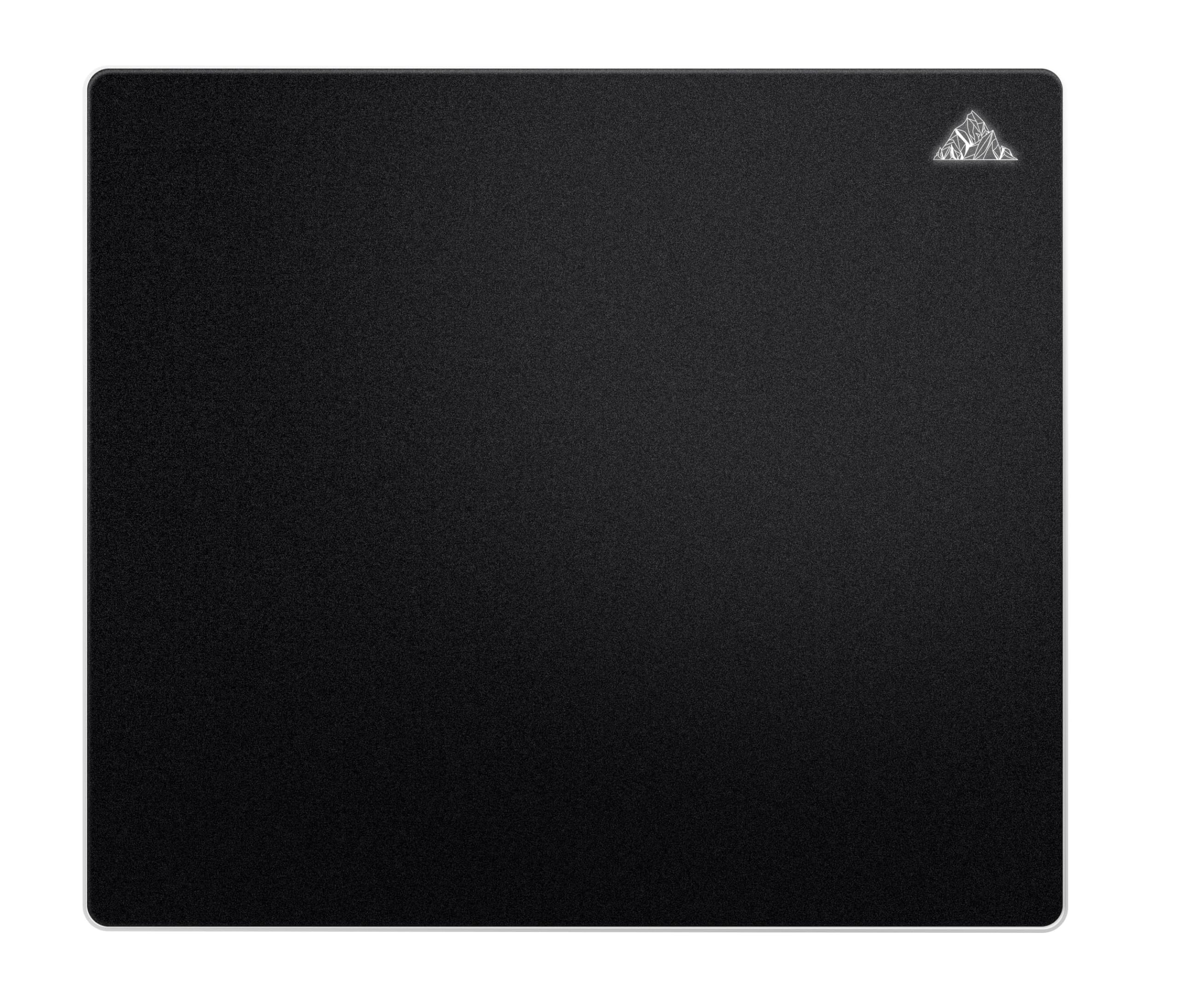 Glas Mauspad Gaming,450 * 400mm XL Mouse pad Gaming-Ultraglatte Oberfläche, geräuschminderndes Design, stoß- und Kratzfest-Schwarz