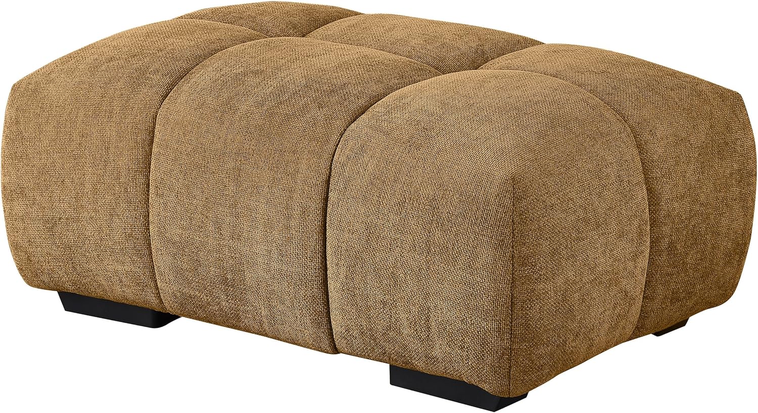 Coaster Home Furnishings Camacho Rectangular Upholstered Tufted Ottoman Amber