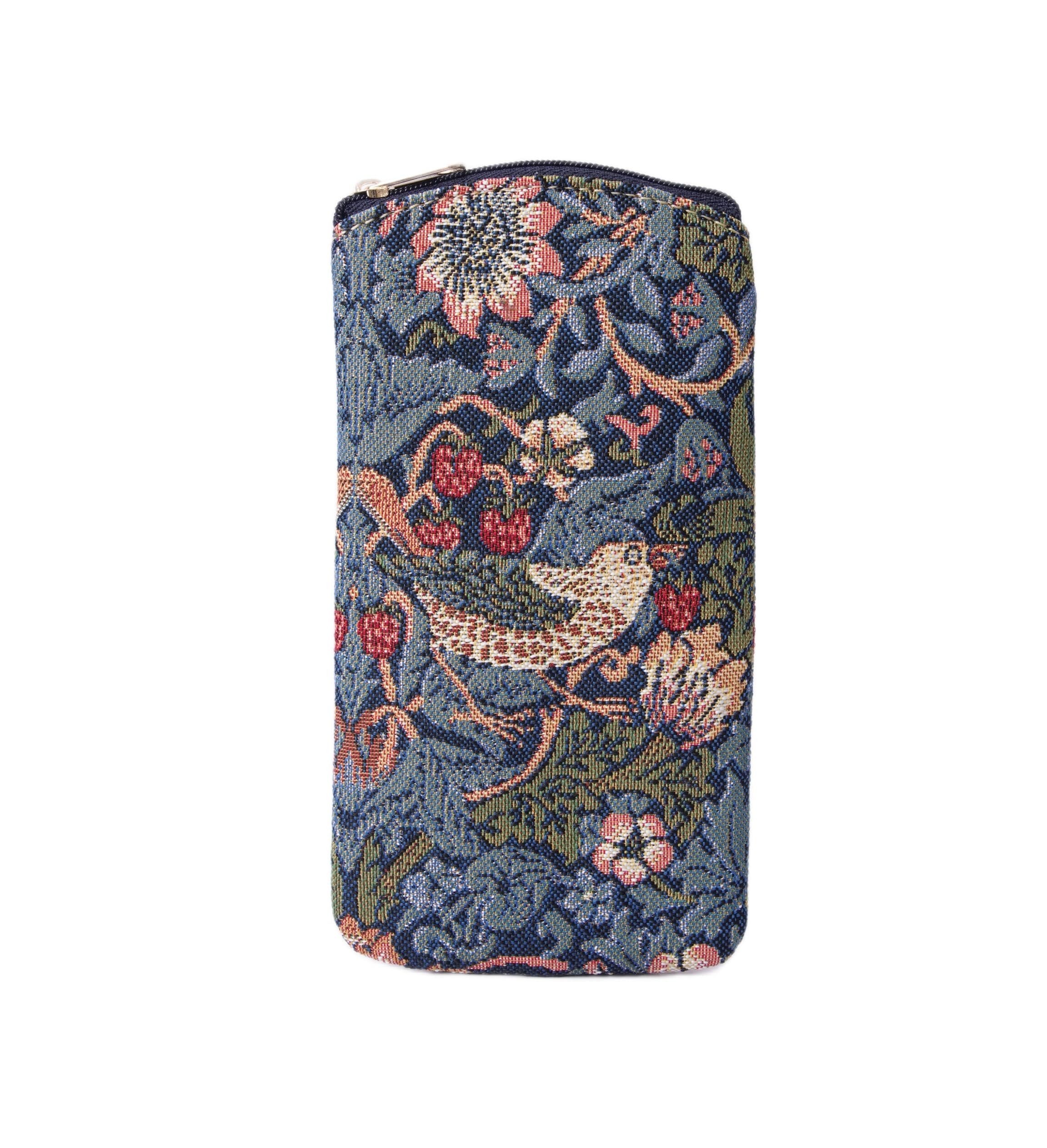 Signare - William Morris Strawberry Thief Blue - Glasses Case