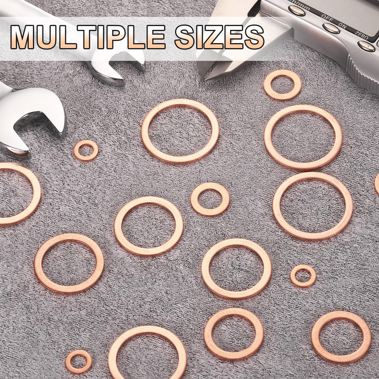 QUARKZMAN 75 Piezas Arandelas Planas M36 De Cobre Anillos De Sellado, Diámetro Interior 36mm Diámetro Exterior 42mm Espesor 1.5mm Arandelas De Cobre Para Fontanería Maquinaria Automoción