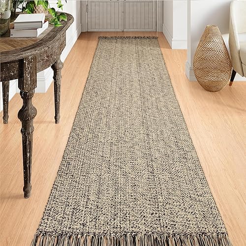 Miniatura 40 de Collive - Tapete de 27 x 43 pulgadas, lavable a máquina, para interiores y exteriores, de bajo perfil, suave algodón tejido a mano, para baño