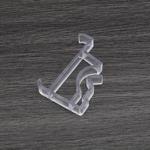 Miniatura 5 de SING F LTD 10 clips transparentes para cenefa, persianas de ventana, clip oculto, abrazaderas de cenefa de canal oculto, soporte de instalación,