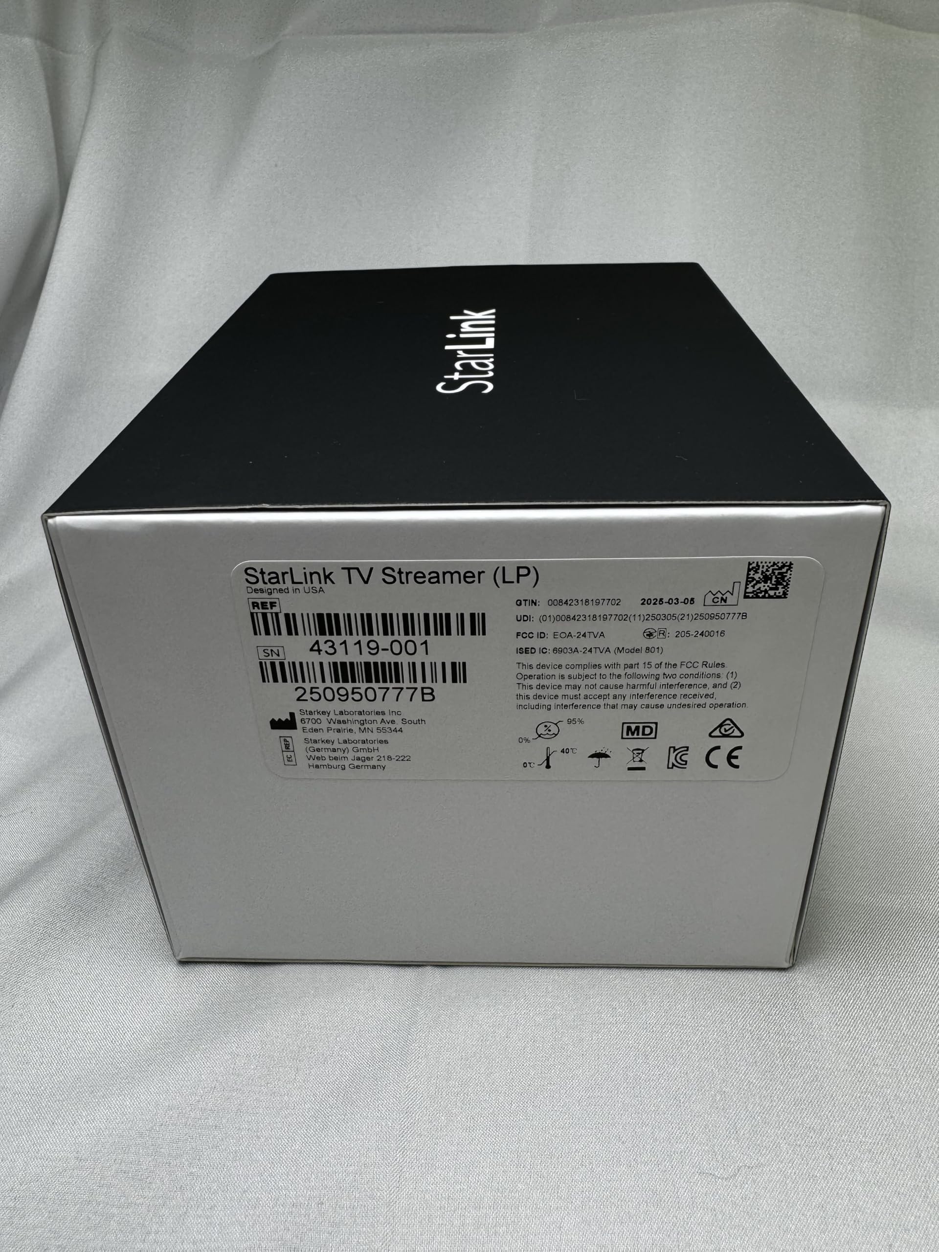 Starkey 2,4 GHz TV Streamer – kompatybilny tylko z aparatami słuchowymi Starkey Genesis, Livio i Evolv