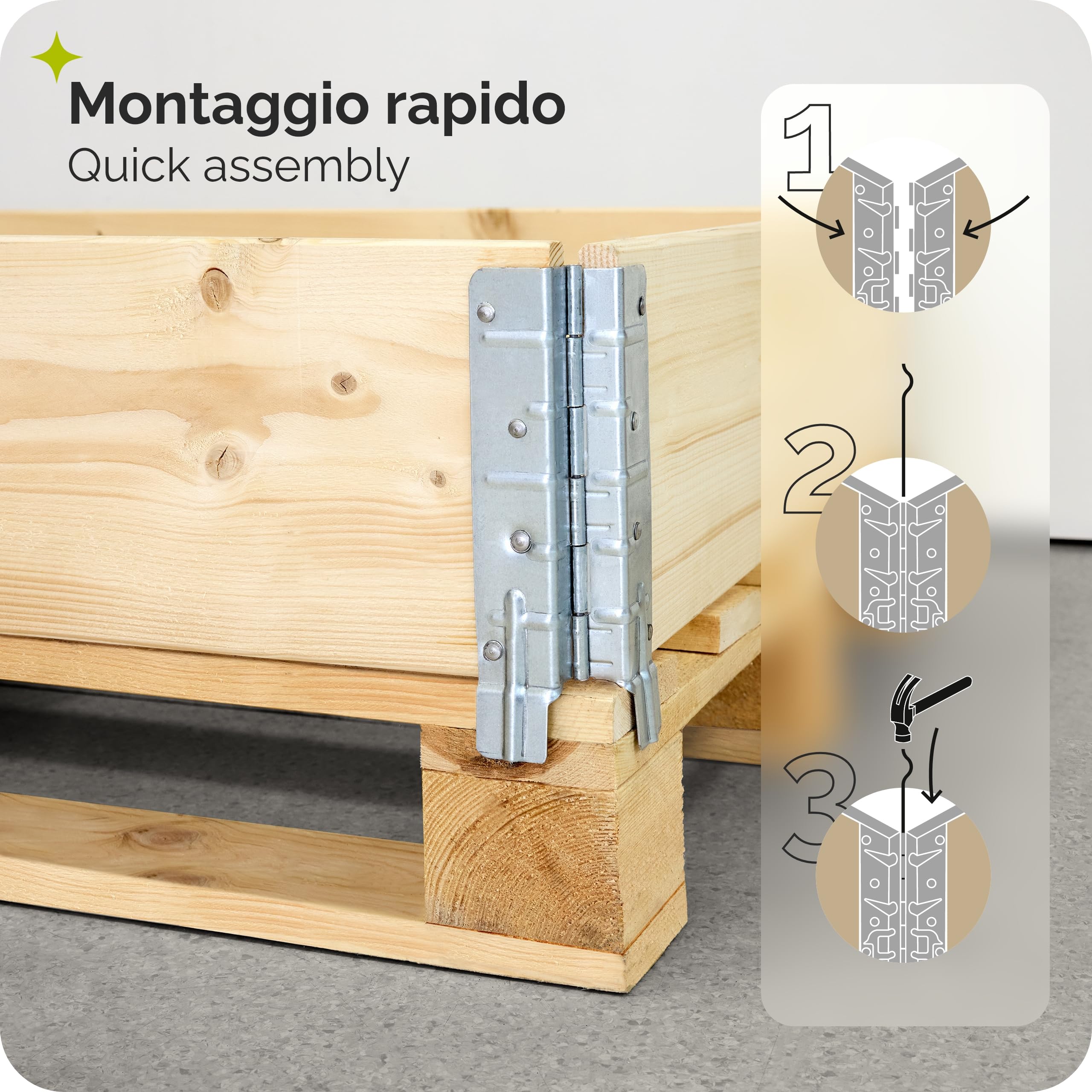Garronda Orto Rialzato in Legno Naturale – Set 3 Pezzi, Fioriera per Piante, Fiori, Erbe Aromatiche, Frutta e Verdura, Aiuola Rialzata GD-0140, (Set 1, 120x80 80x60 60x40 cm)