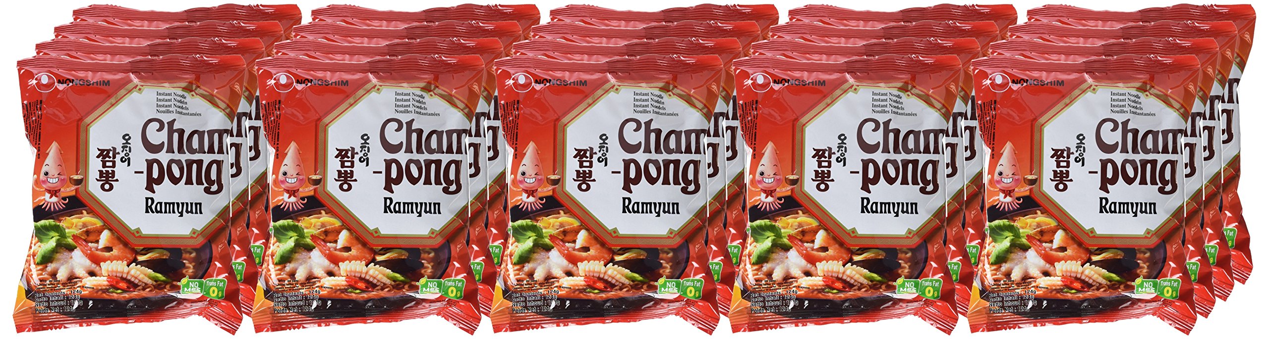 Nongshim Fideos Instantáneos Sopa Champong 20x124gr