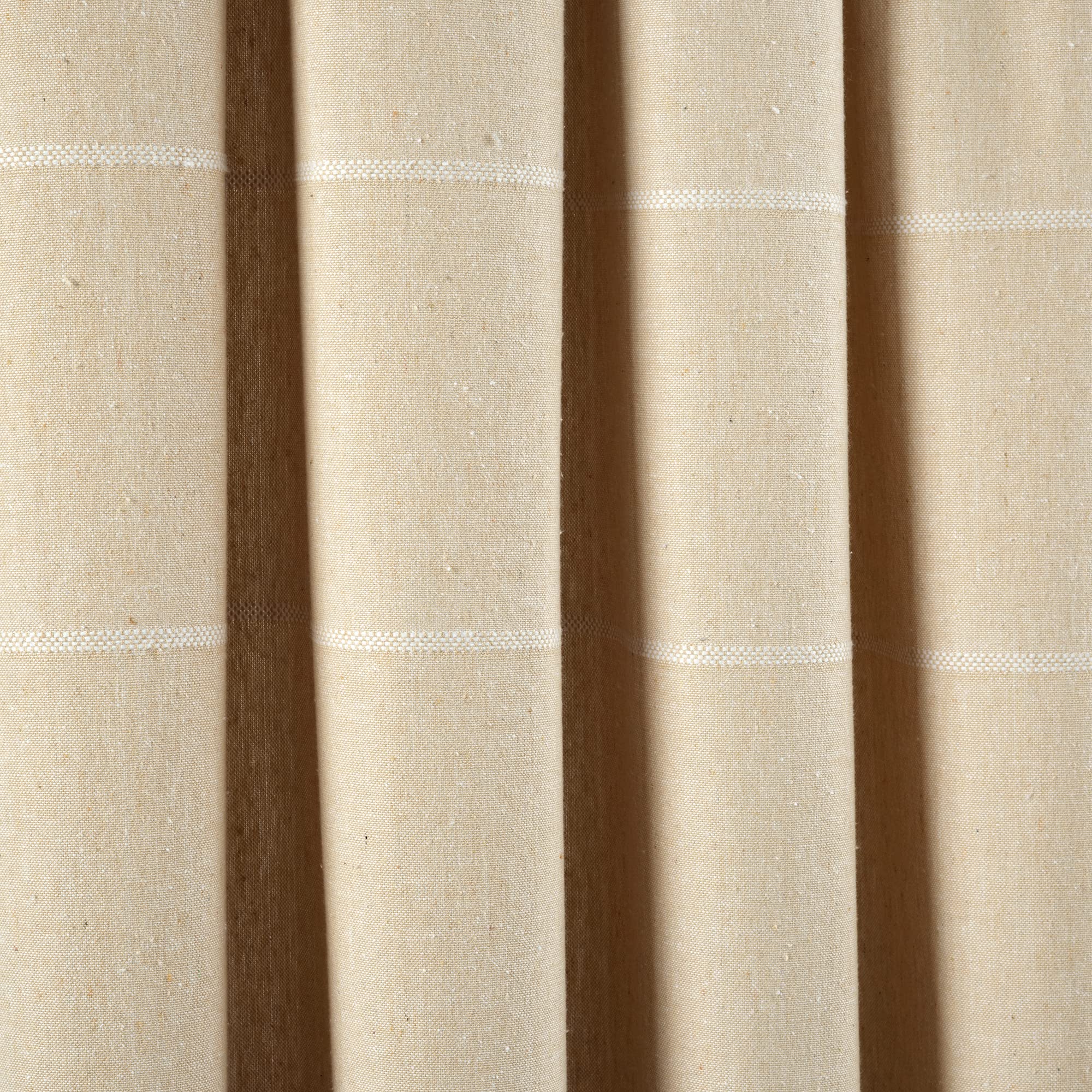 Lush Decor Farmhouse - Coppia di tende da finestra in cotone tinto con nappe, 241,3 x 106,7 cm, colore: Avorio e Nero