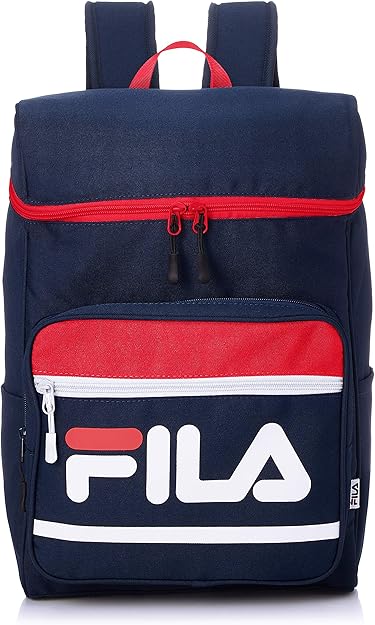 Amazon フィラ リュック 大容量 スクエアー カジュアル サイズ 通学 通勤 旅行バッグ ブランド 軽量 Fm07 トリコロール Fila フィラ レディース