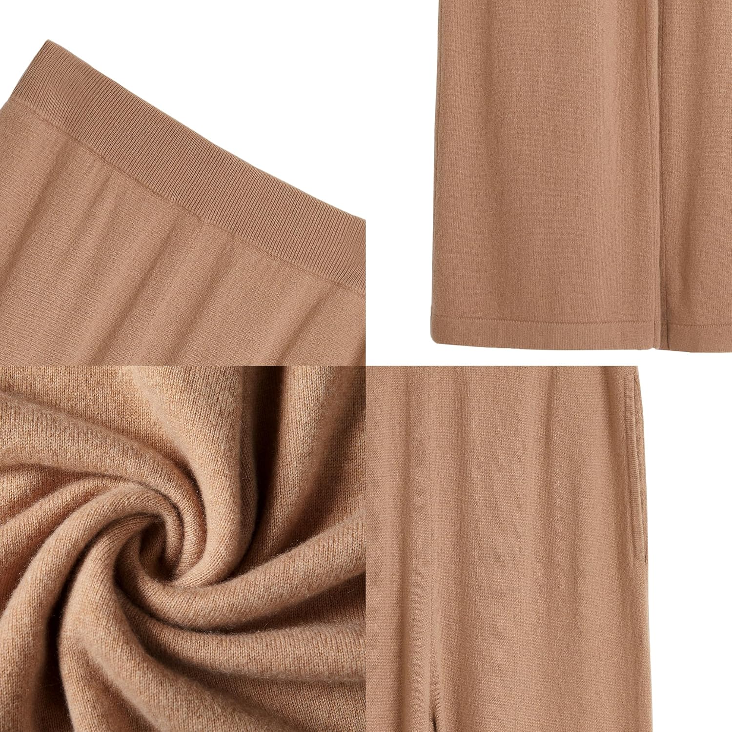 GreenMount Women's Wide Leg Cashmere Sweatpants Lounge Pants for Women Winter Warm - Image 5