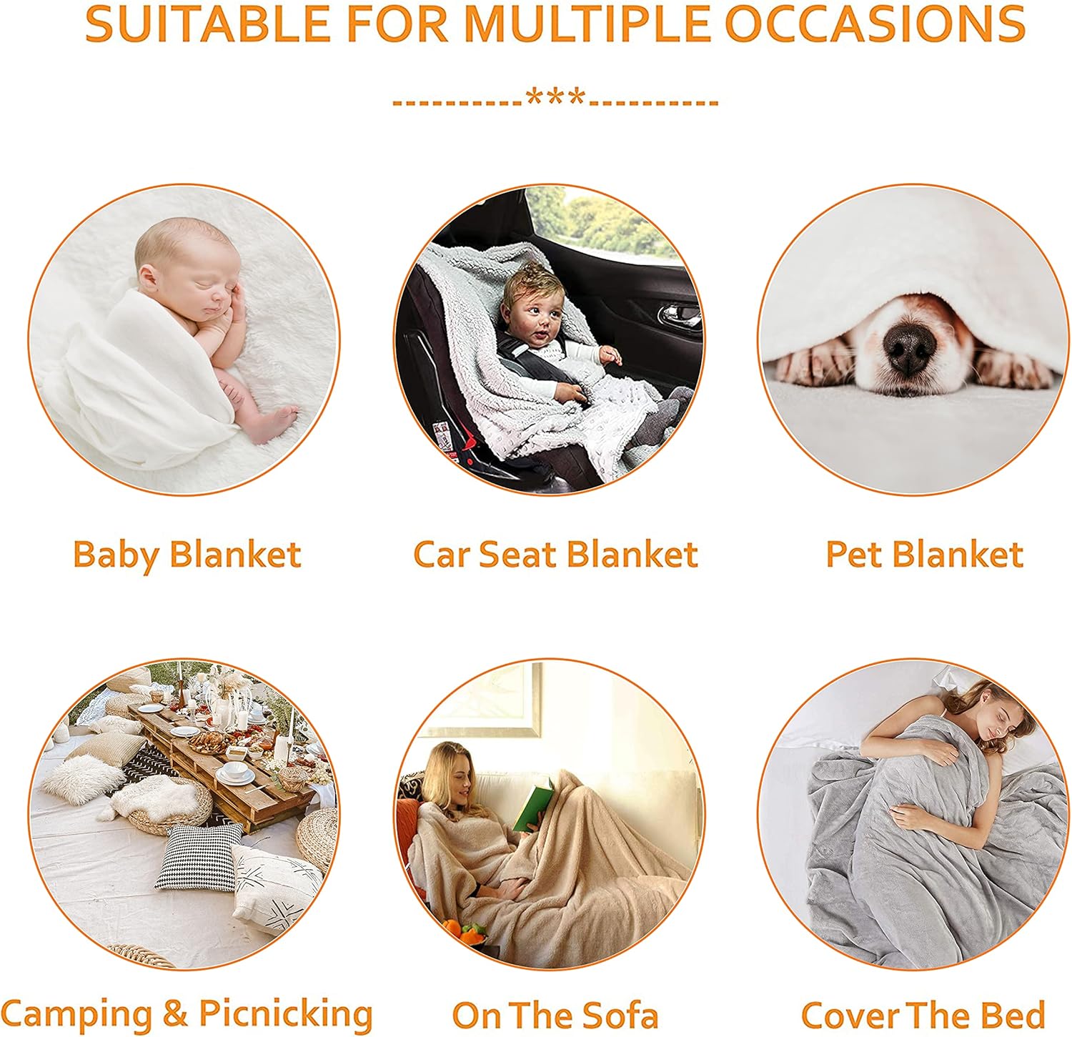 Super Brands Smier Direct Just A Girl Who Loves Elephants Soft Comfy Flannel Blanket Fluffy Queen Plush Throw Twin Cozy Outdoor Picnic Living Room Travel Couch 120x90in for Family