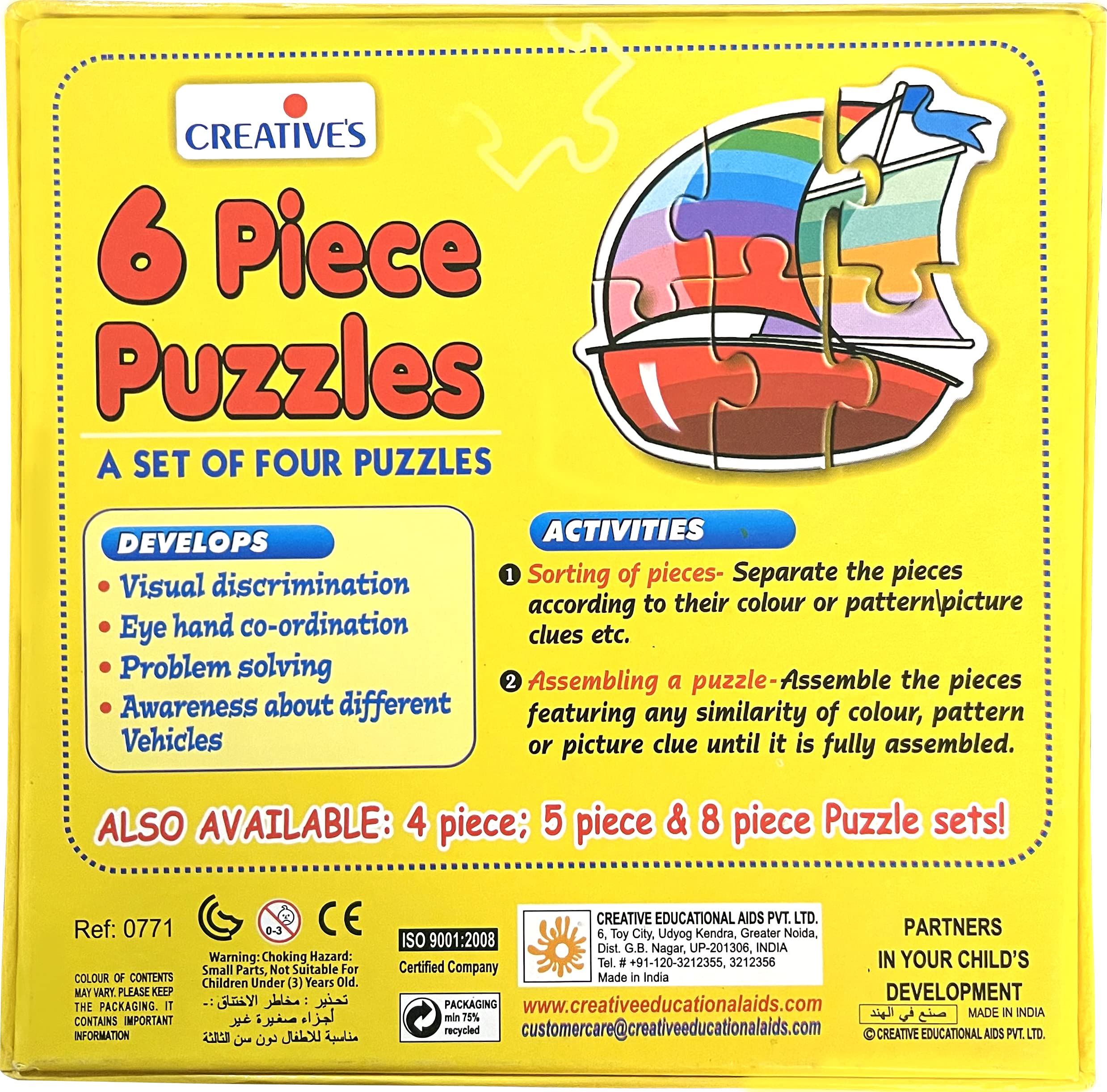 Buy Creative'S 6 Piece Puzzle Online At Low Prices In India - Amazon.In